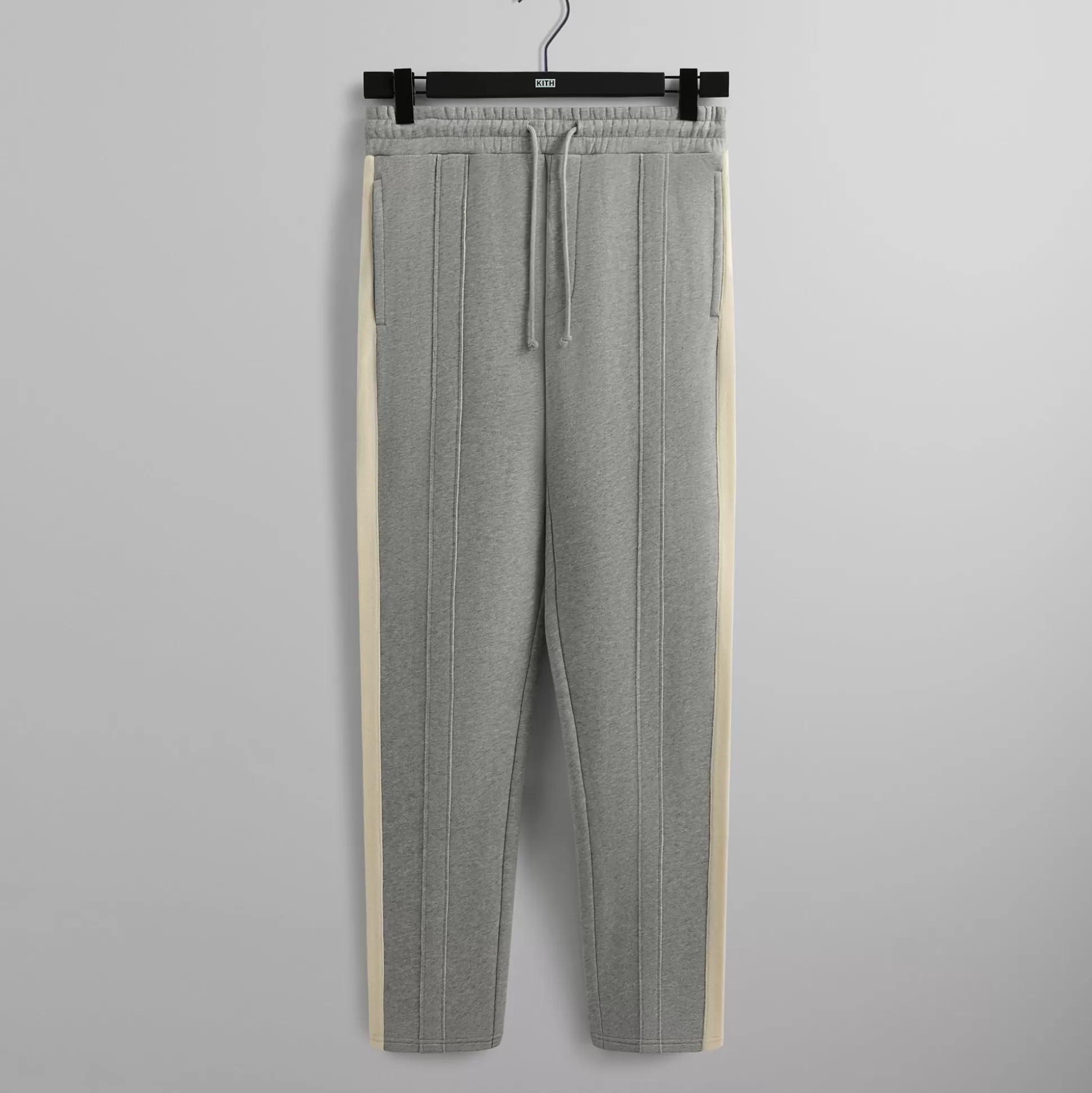 Sale Kith Bryson Panelled Sweatpant Mid Heather Grey