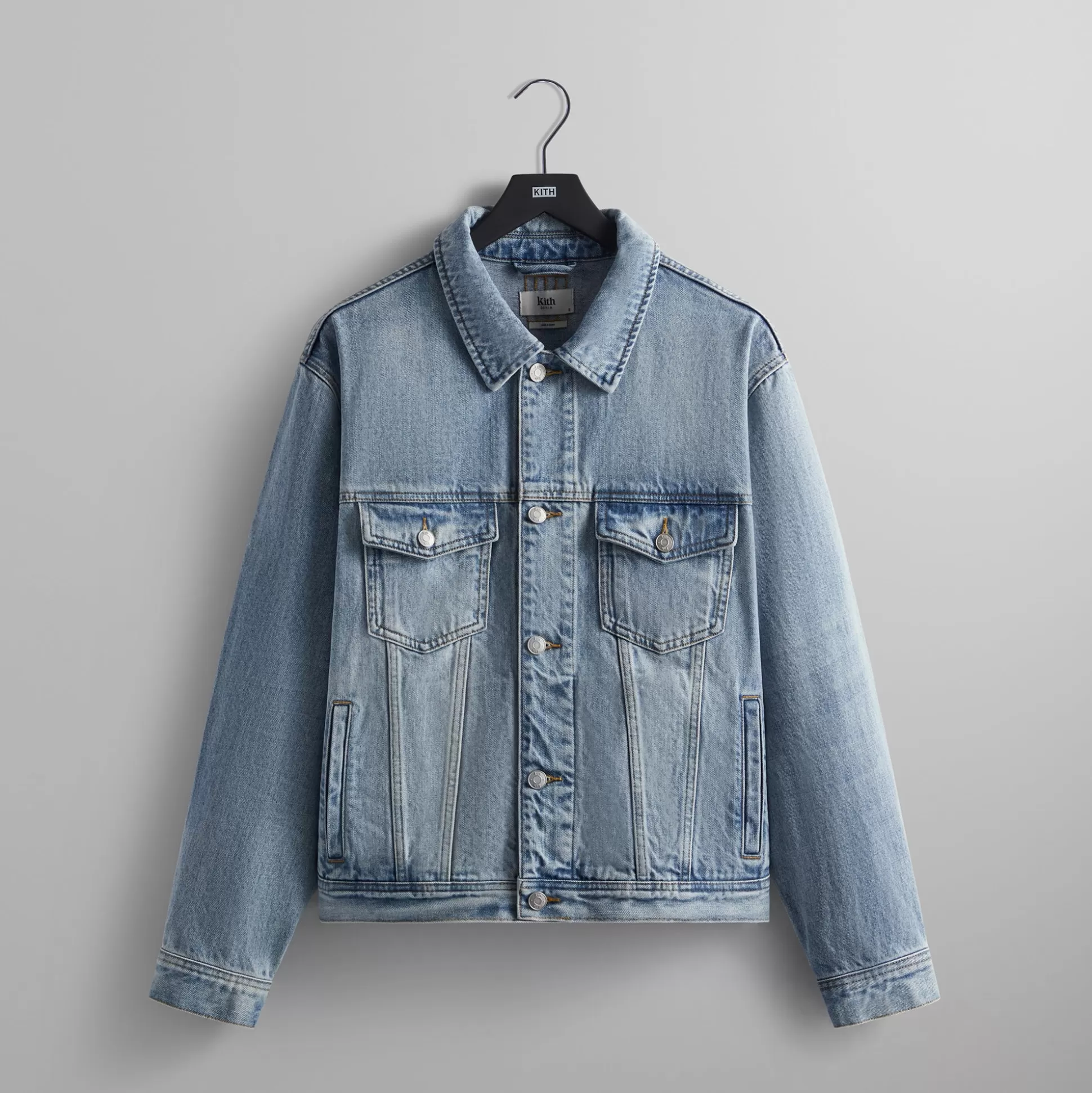 Outlet Kith Centre Denim Jacket Light Indigo