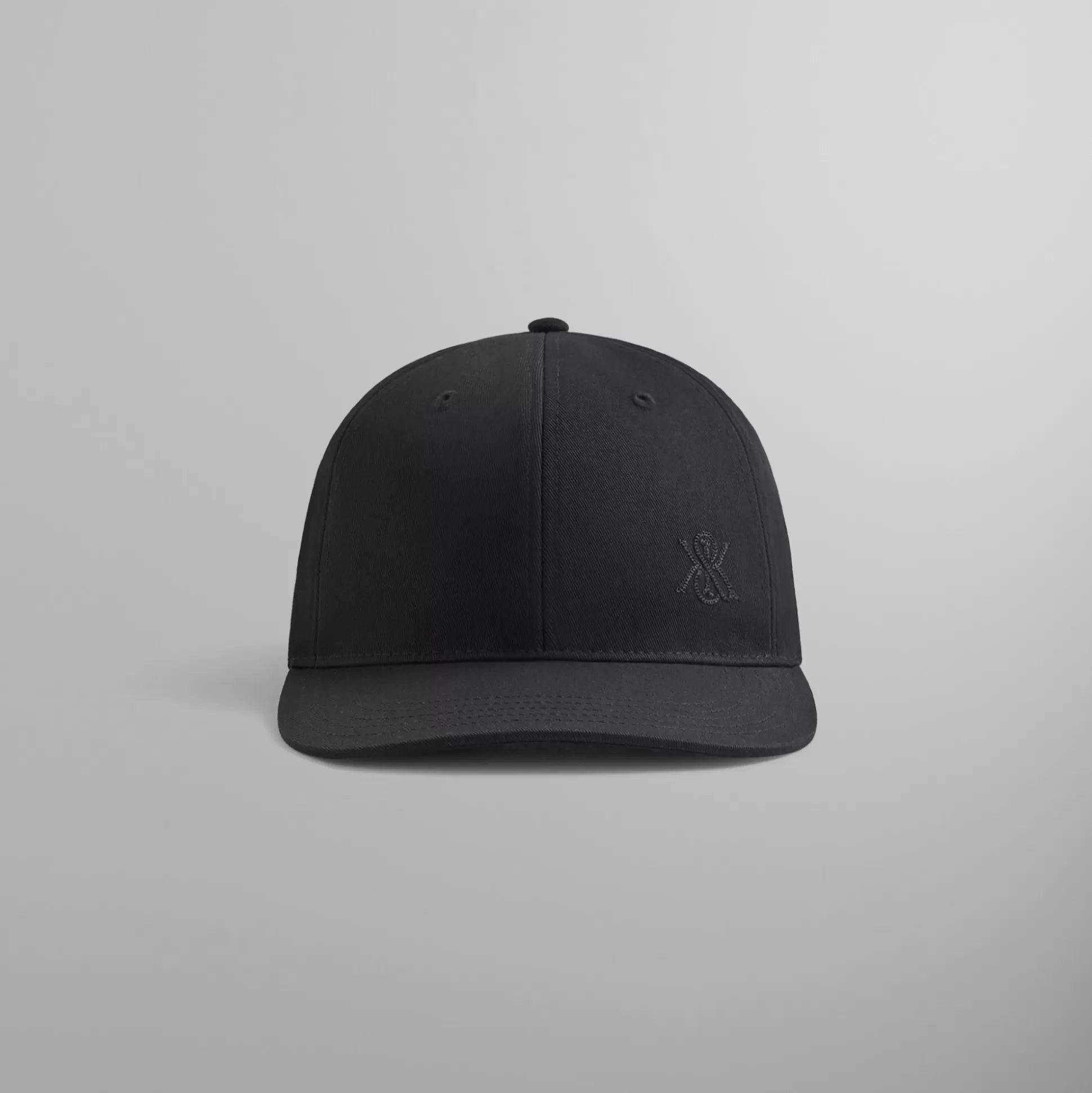 Store Kith Chain Stitch Crest Aaron Cap Black