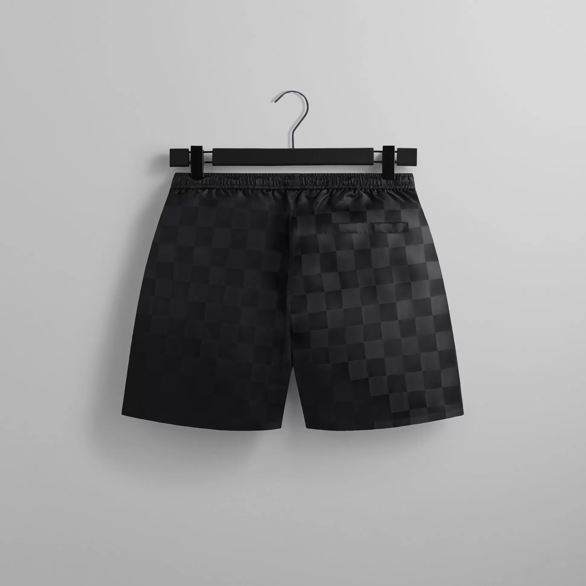 Outlet Kith Checkered Satin Collins Short Black