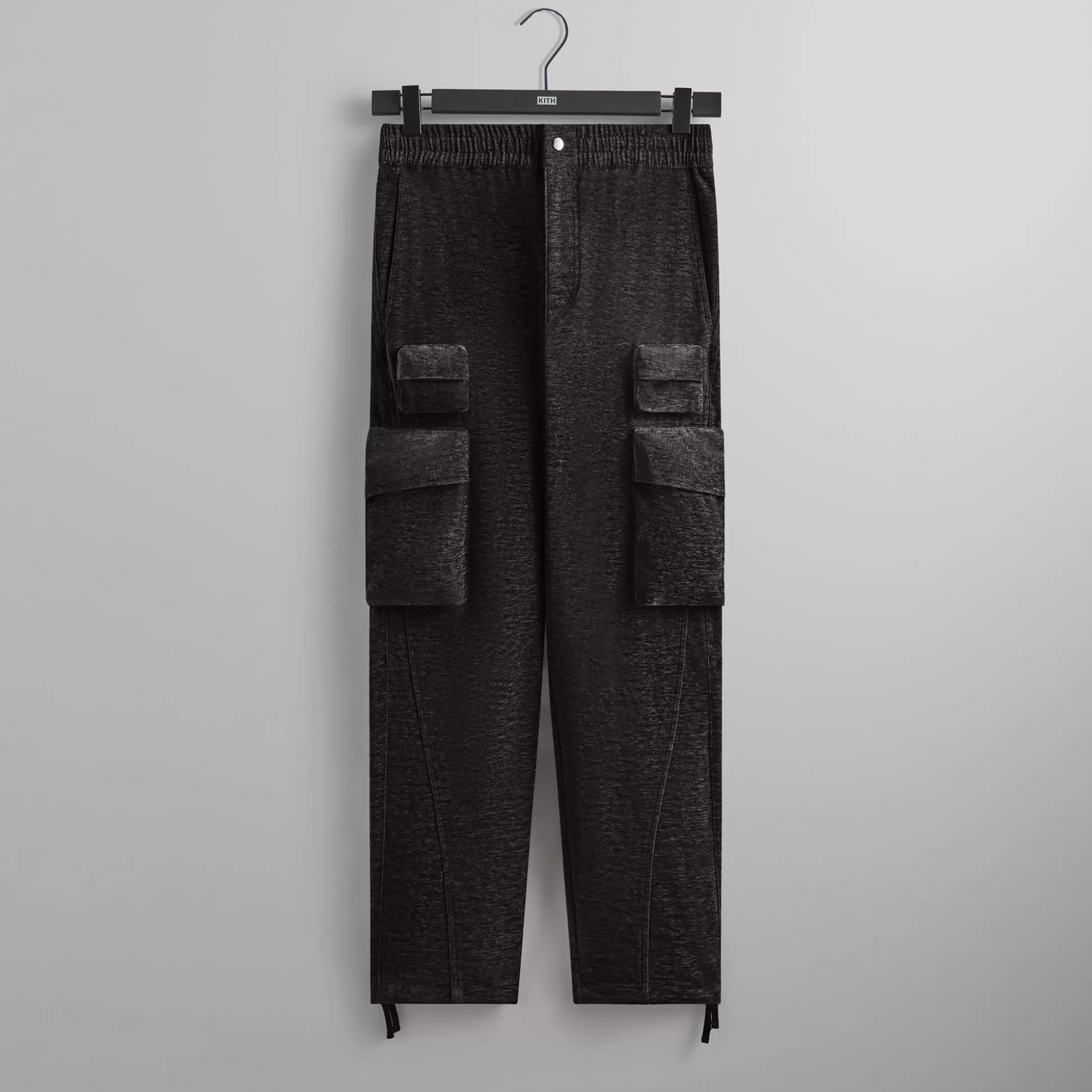 Shop Kith Chenille Chauncey Cargo Pant Black