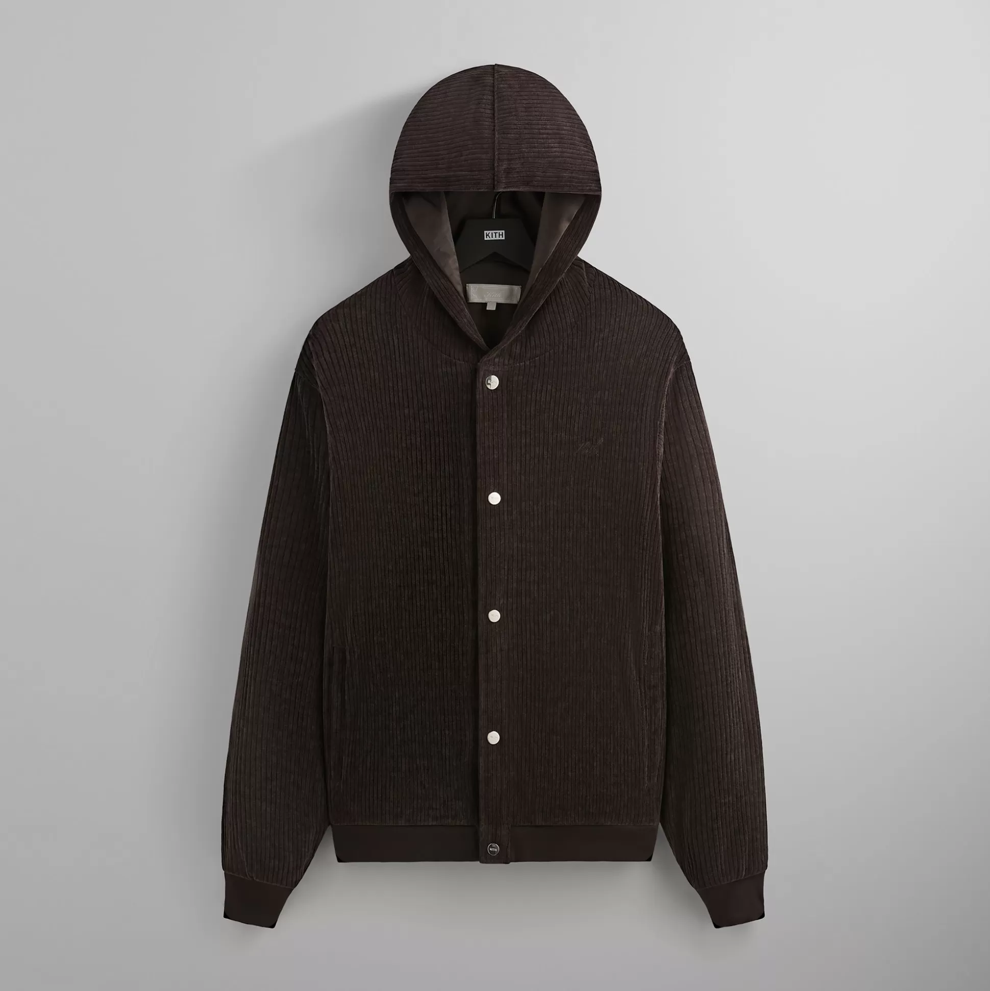 Shop Kith Corduroy Williams VI Hoodie Kindling