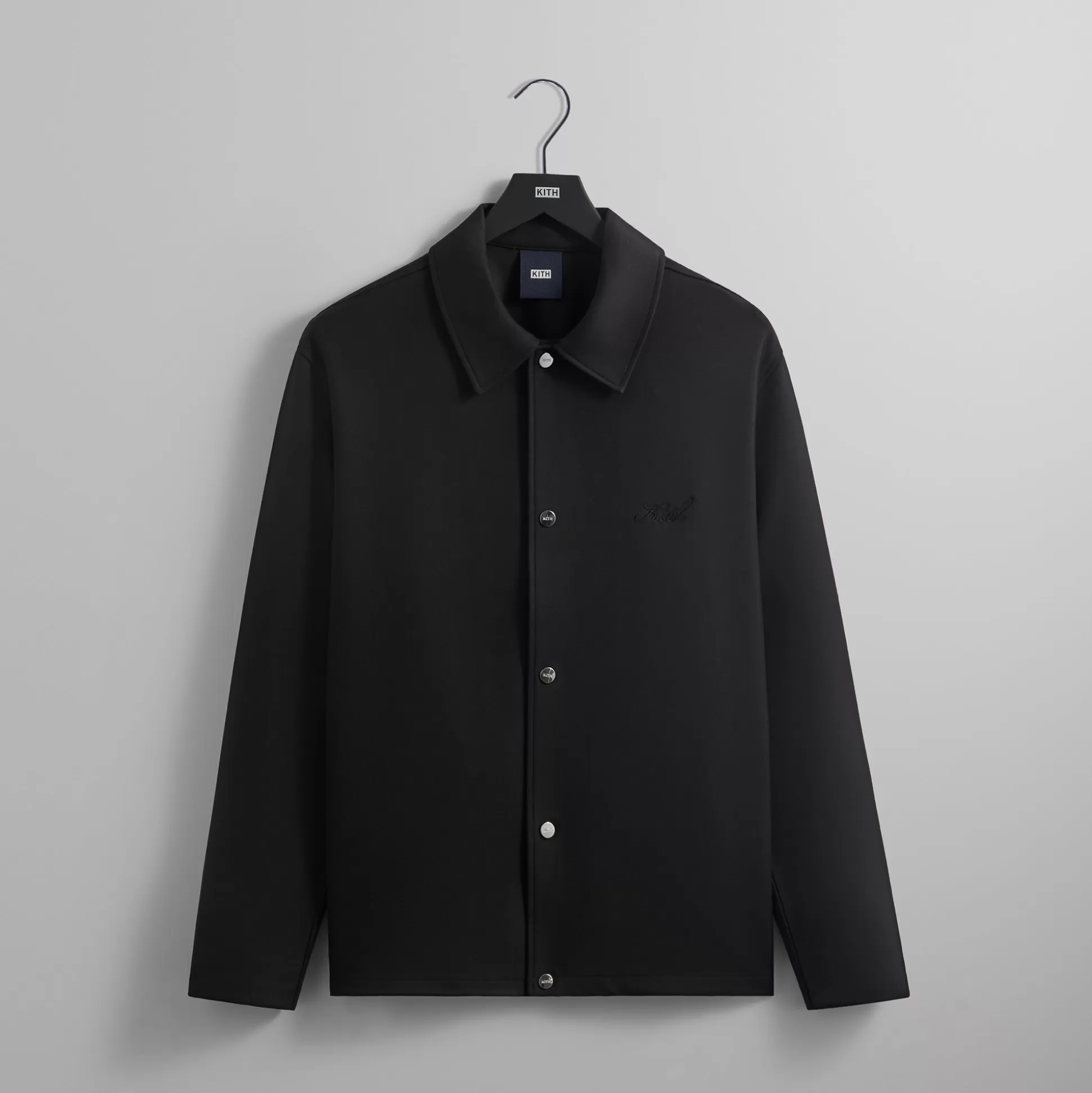 Sale Kith Double Knit Coaches Jacket Black