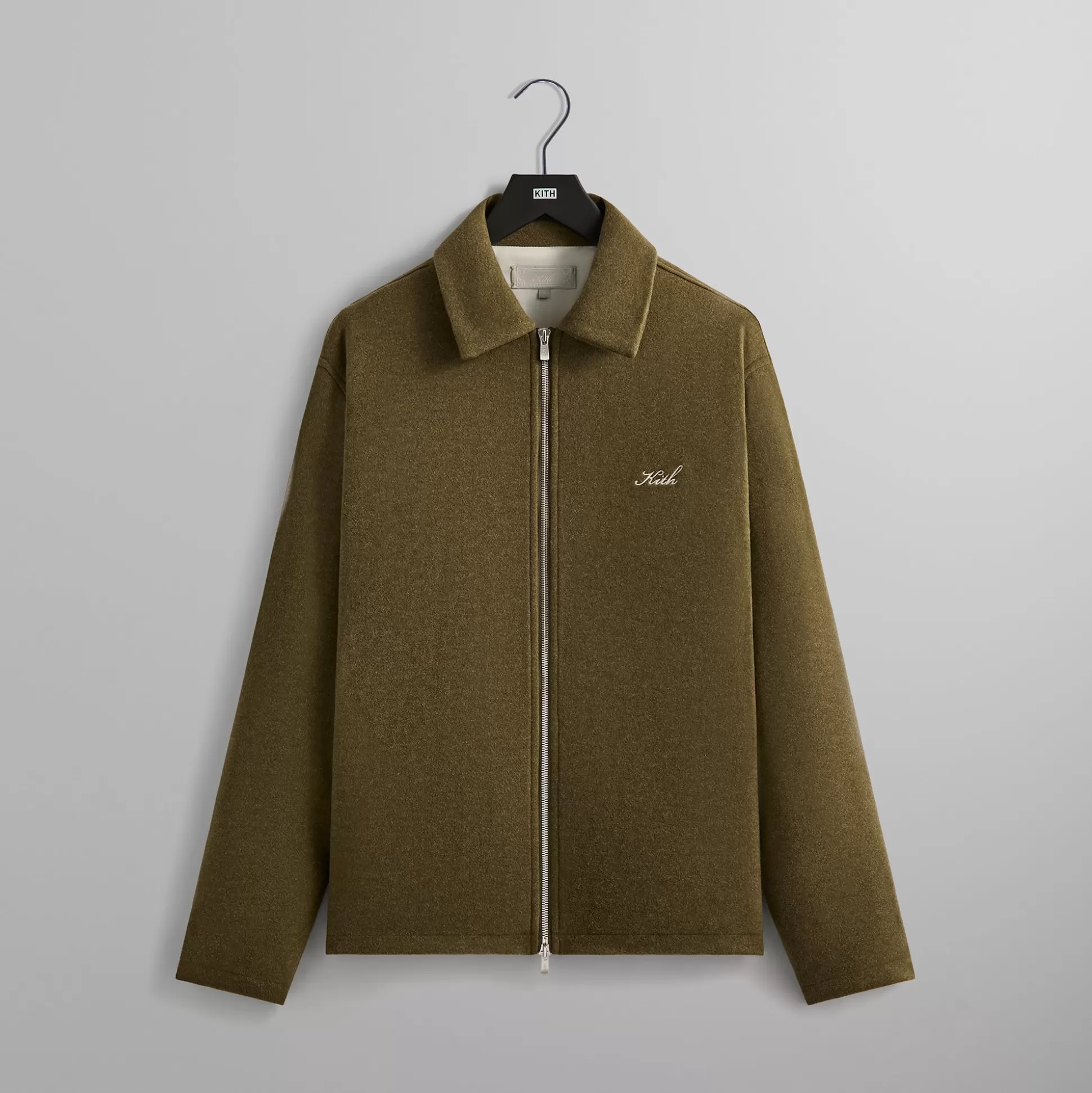 Cheap Kith Felted Jersey Lane Coaches Jacket Brush