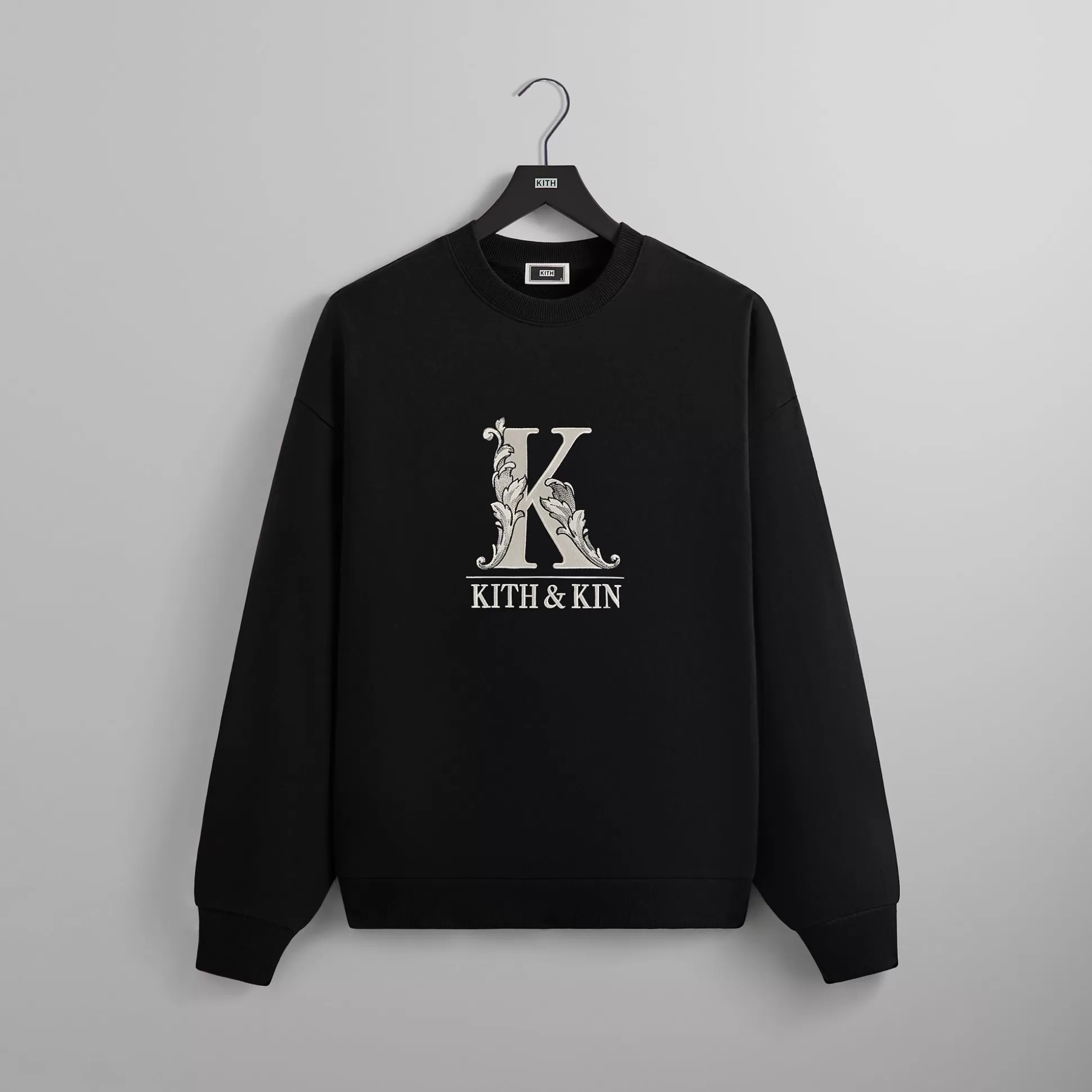 Best Kith Filigree Nelson Crewneck Black