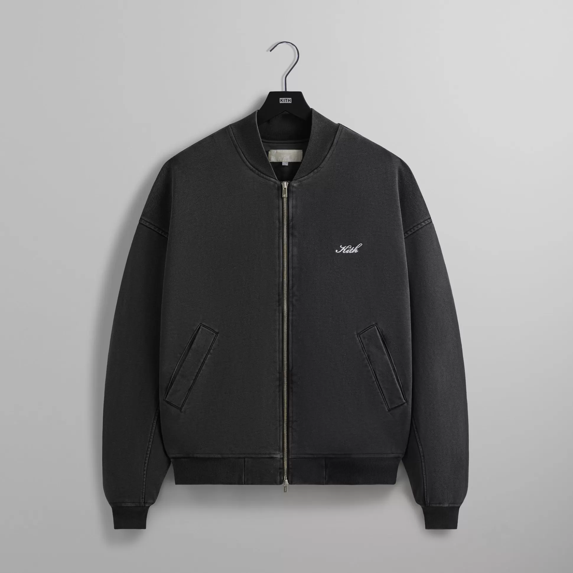 Best Sale Kith Fleece Avery Bomber Jacket Black