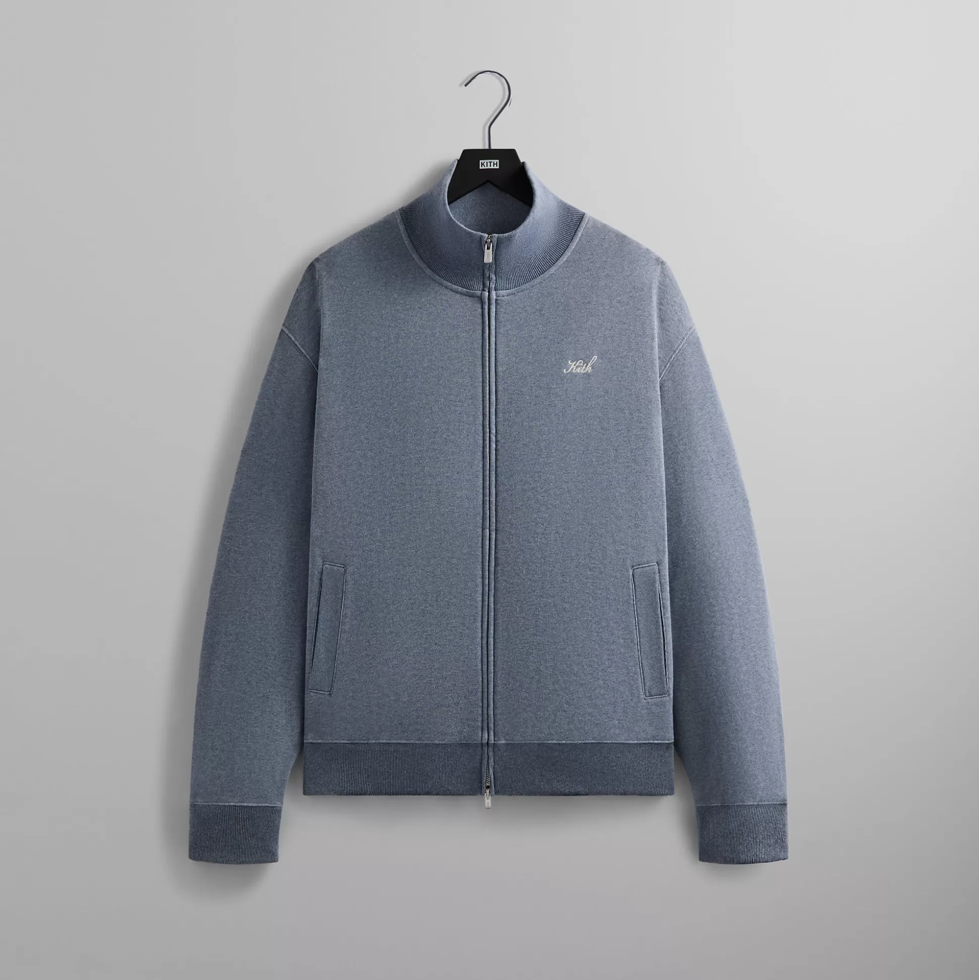 Cheap Kith Fleece Wyona Full Zip Elevation Heather