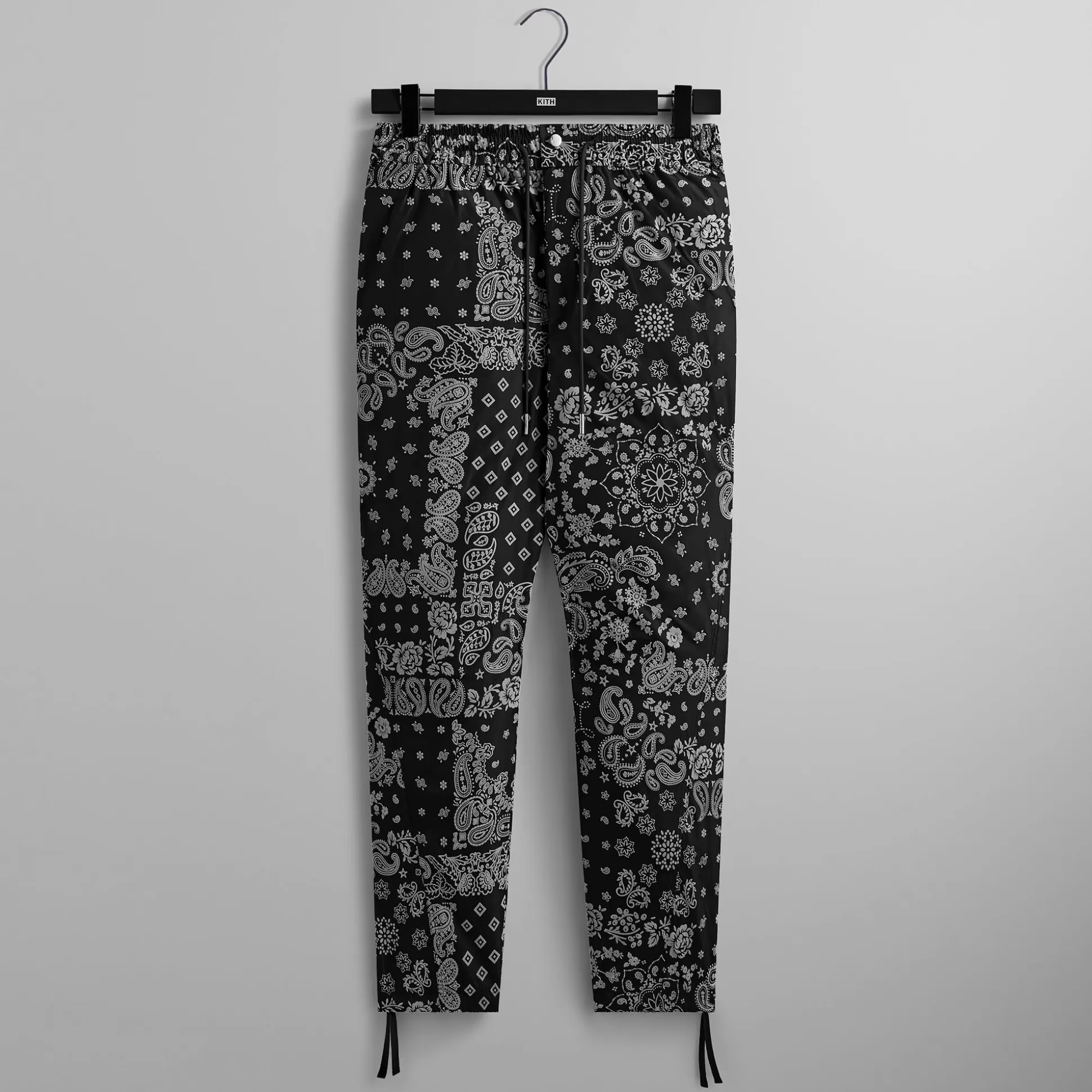 Flash Sale Kith Flocked Deconstructed Bandana Mercer 8 Pant Black