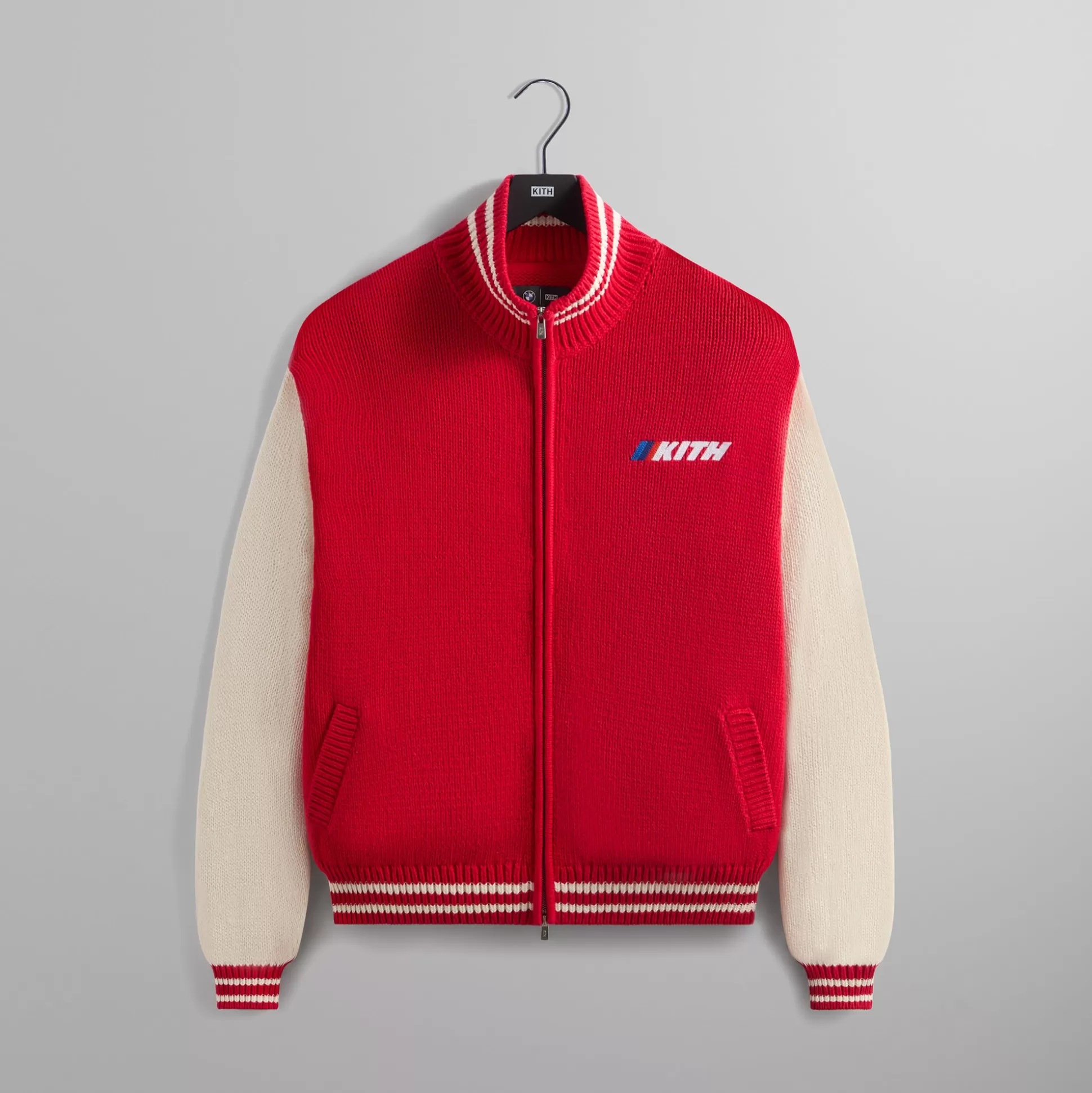 Store Kith for BMW Wyona Full Zip Sweater Cinnabar