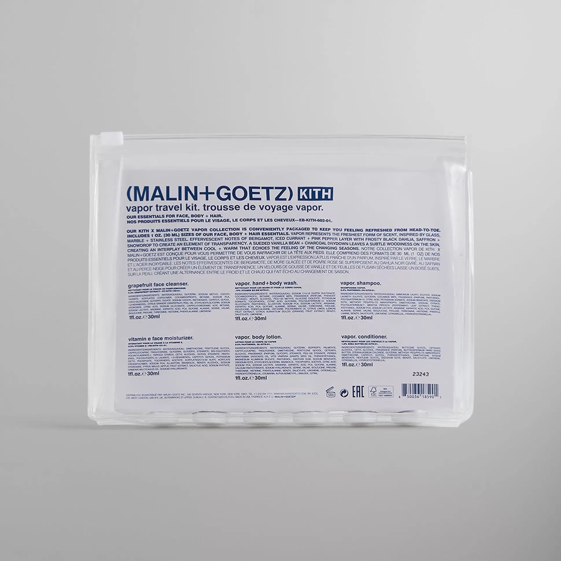 Online Kith for MALIN+GOETZ Vapor Travel Kit