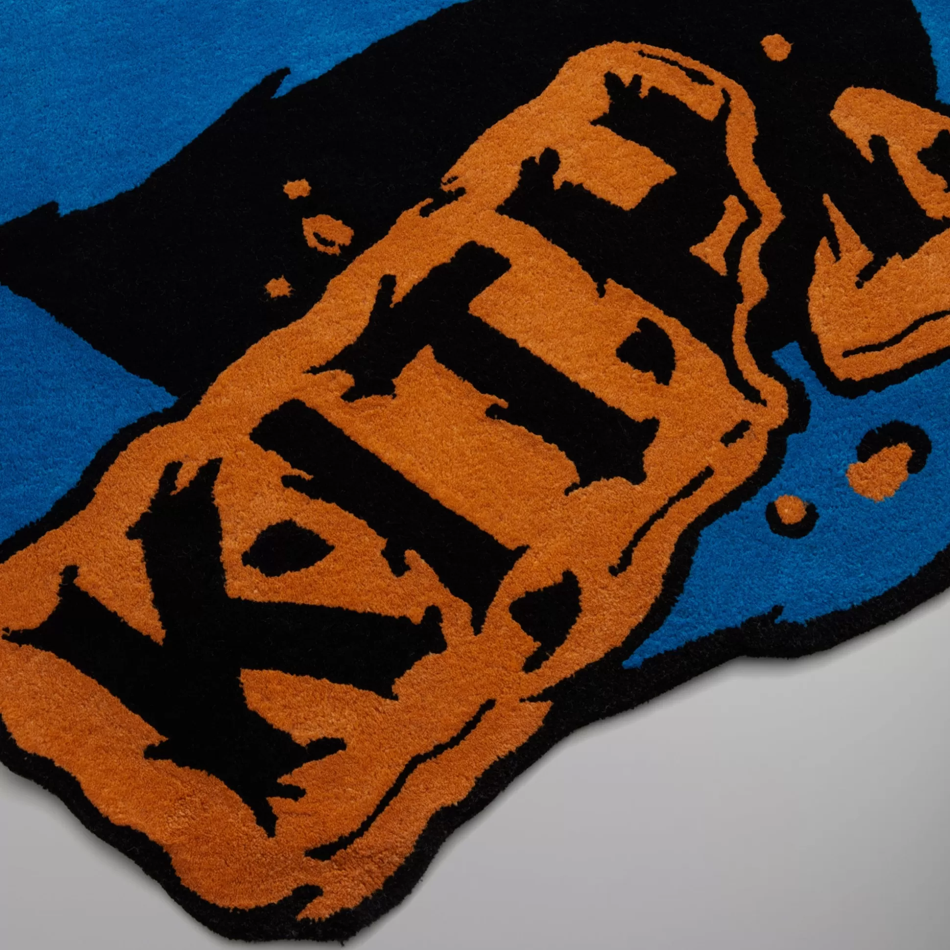 Online Kith for Sesame Street Cookie Monster Rug Chicory