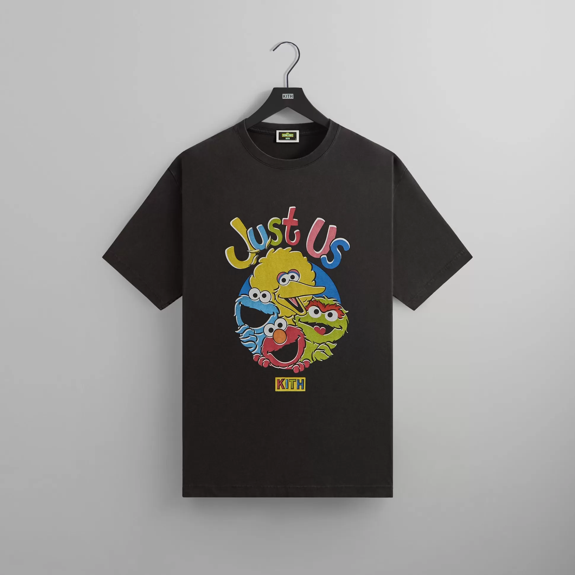 Hot Kith for Sesame Street Just Us Vintage Tee Black