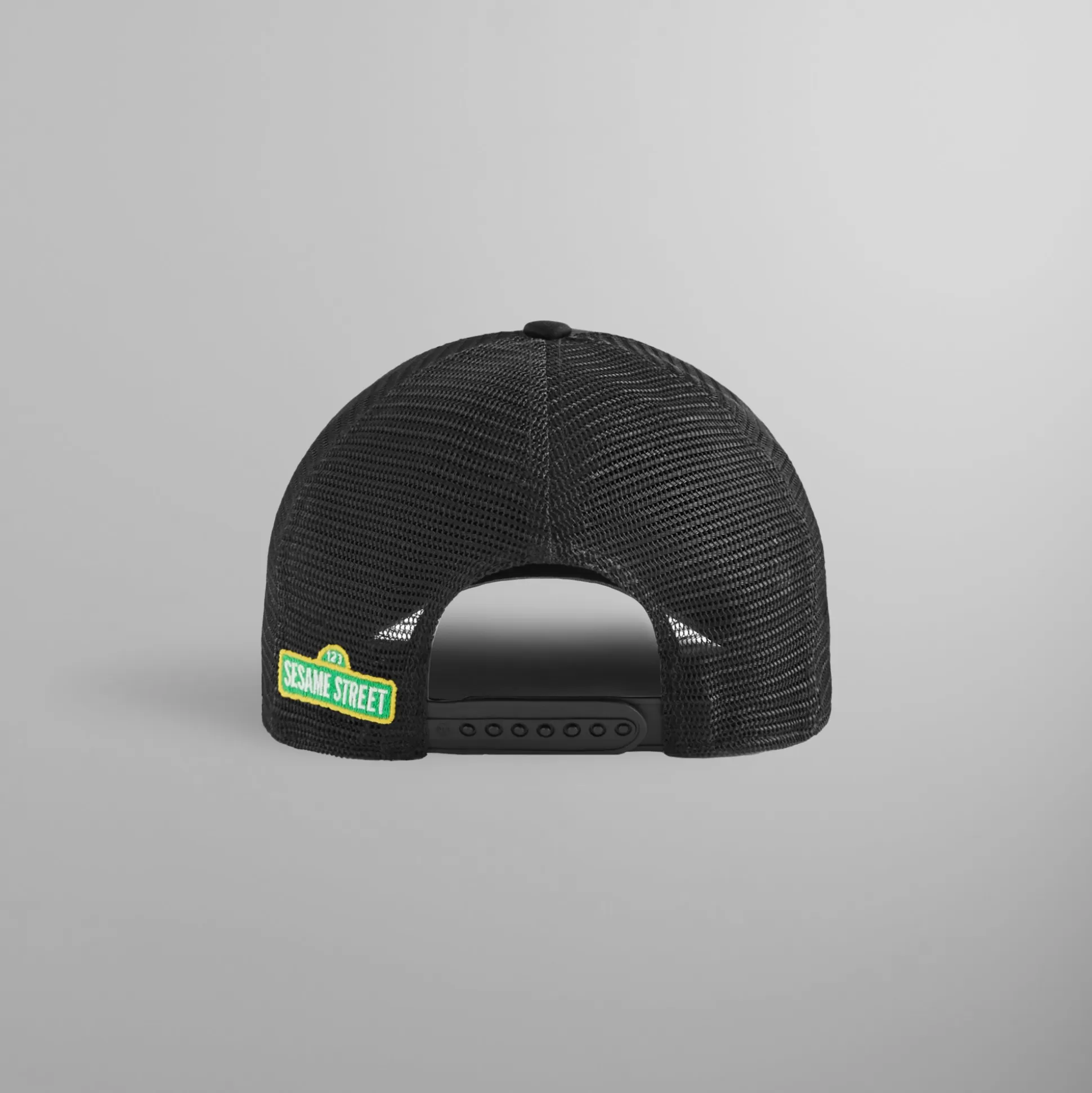 New Kith for Sesame Street Super Grover Nolan Trucker Cap Black