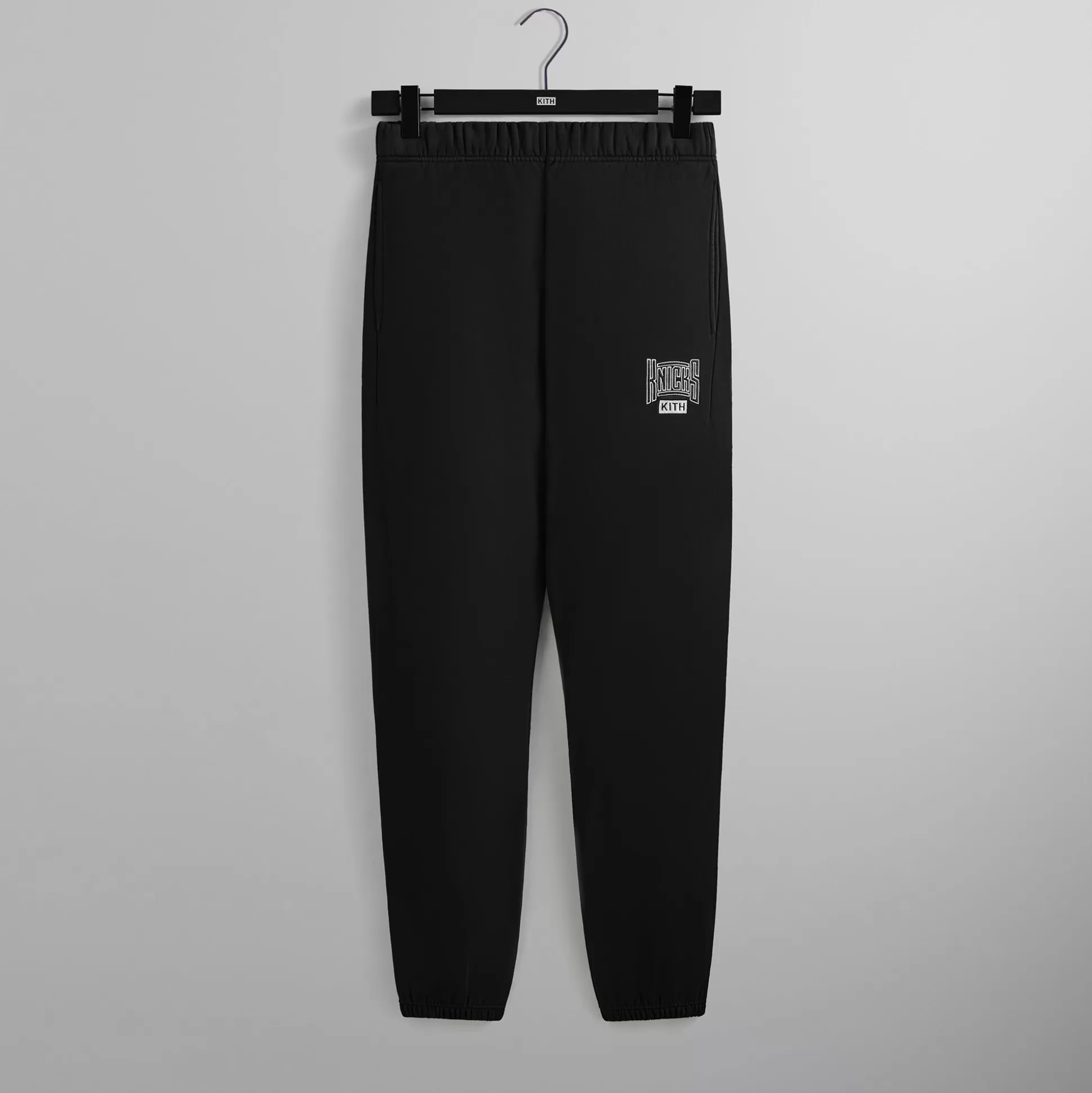 Discount Kith for the New York Knicks Arched Vintage Nelson Sweatpant Black