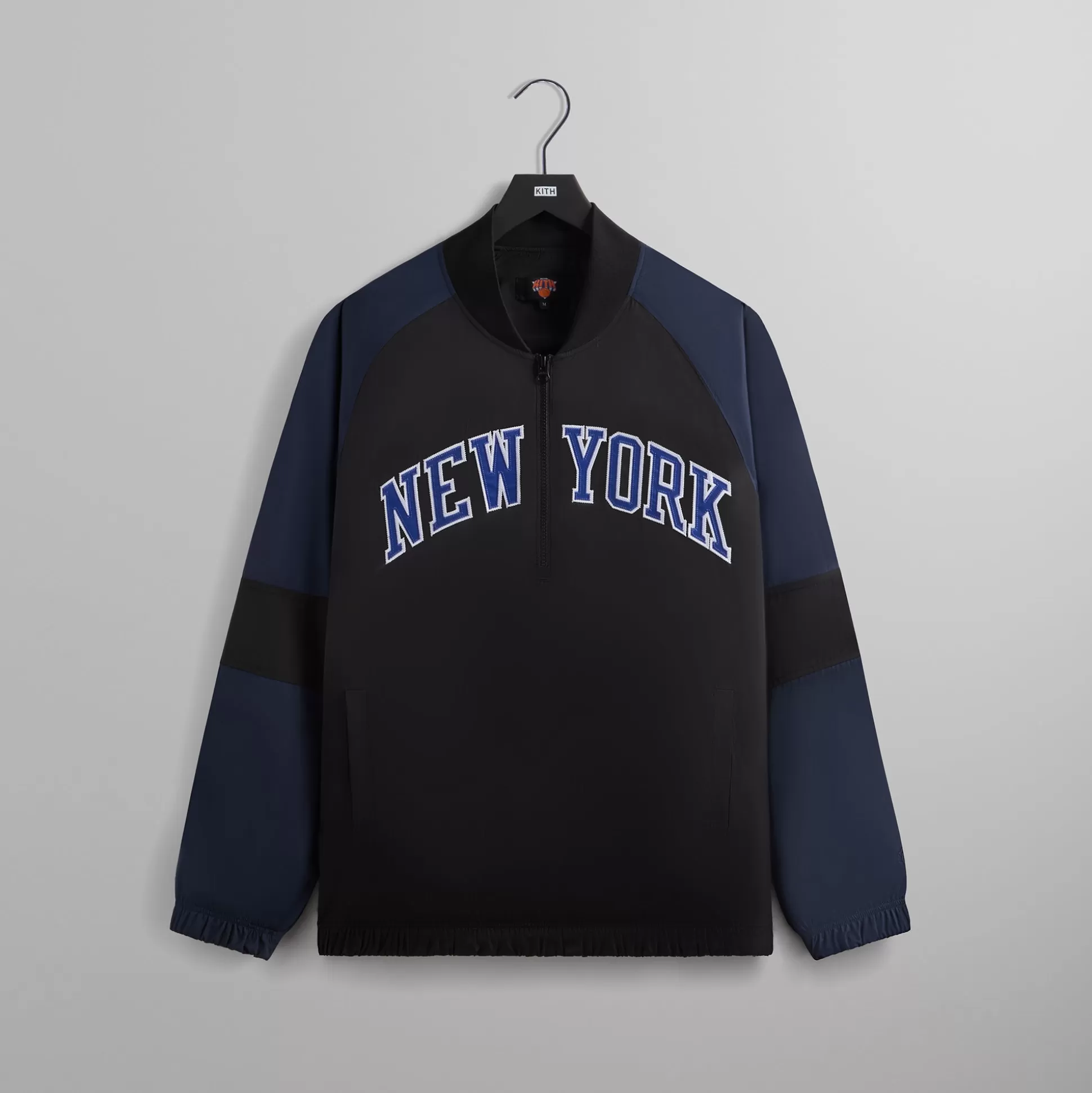 Flash Sale Kith for the New York Knicks Ball Nylon Quarter Zip Black