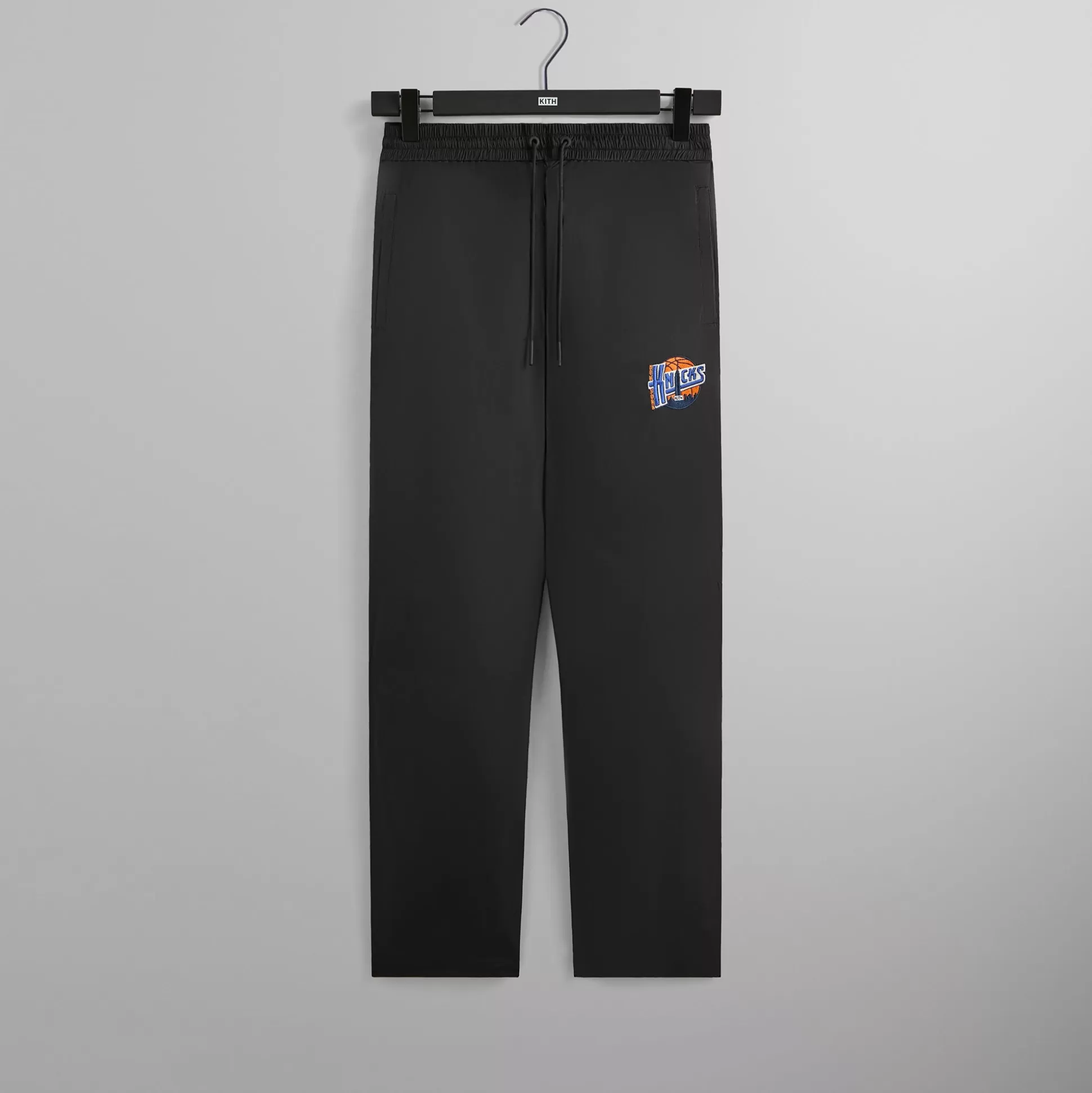 Sale Kith for the New York Knicks Ball Nylon Wide Leg Pant Black