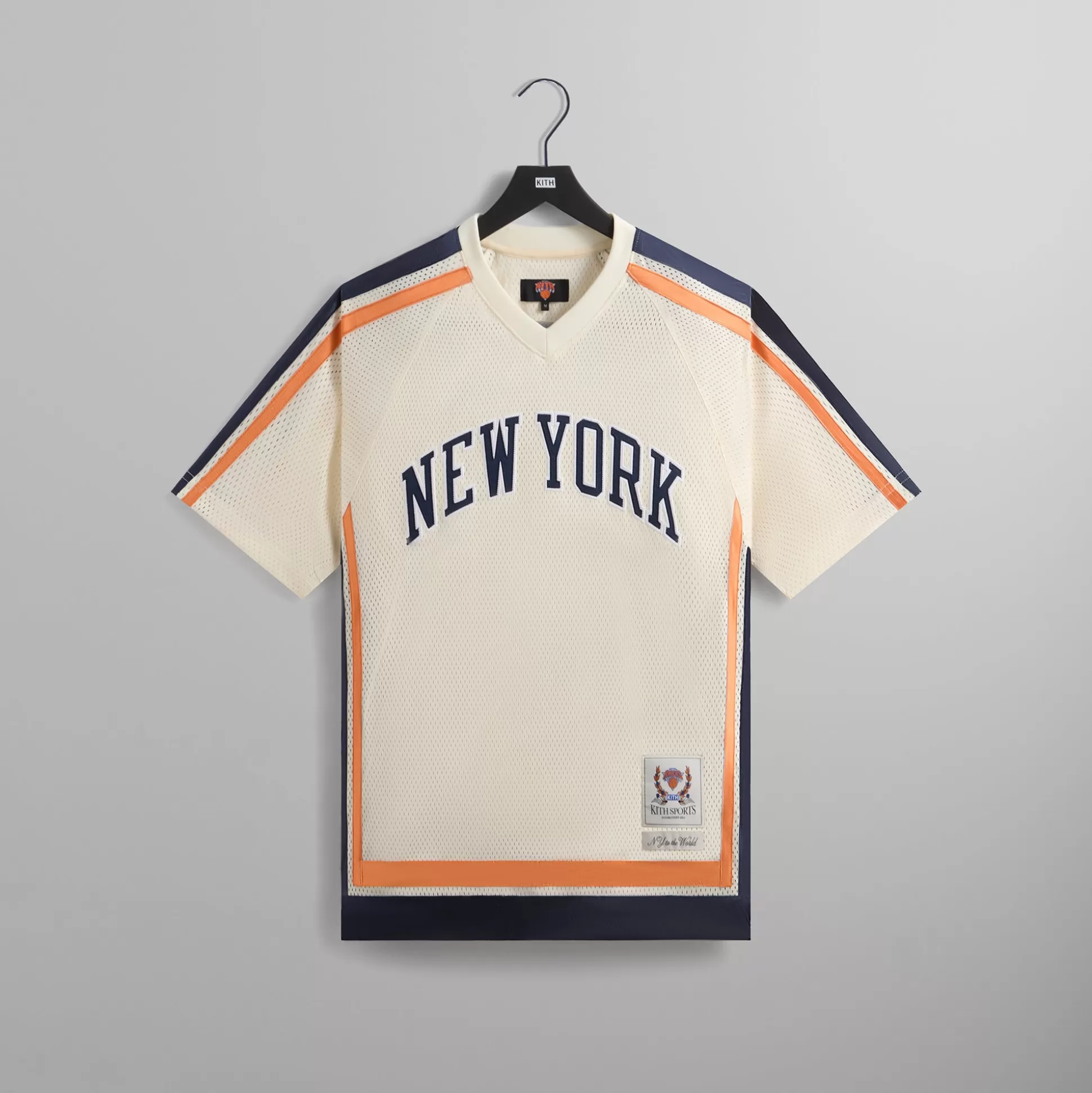Discount Kith for the New York Knicks Mesh Leon Top Sandrift
