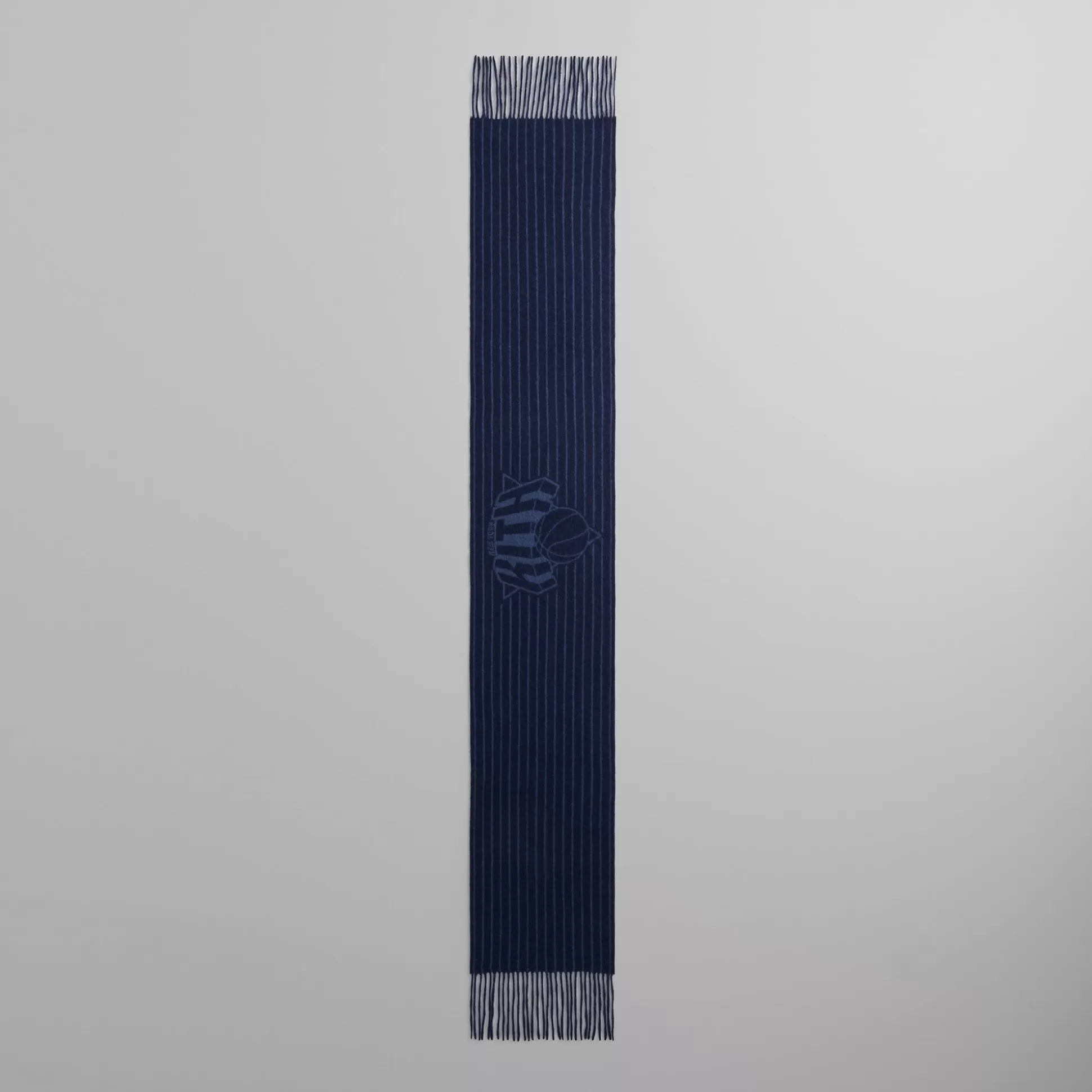 Fashion Kith for the New York Knicks Pinstripe Jacquard Scarf Nocturnal