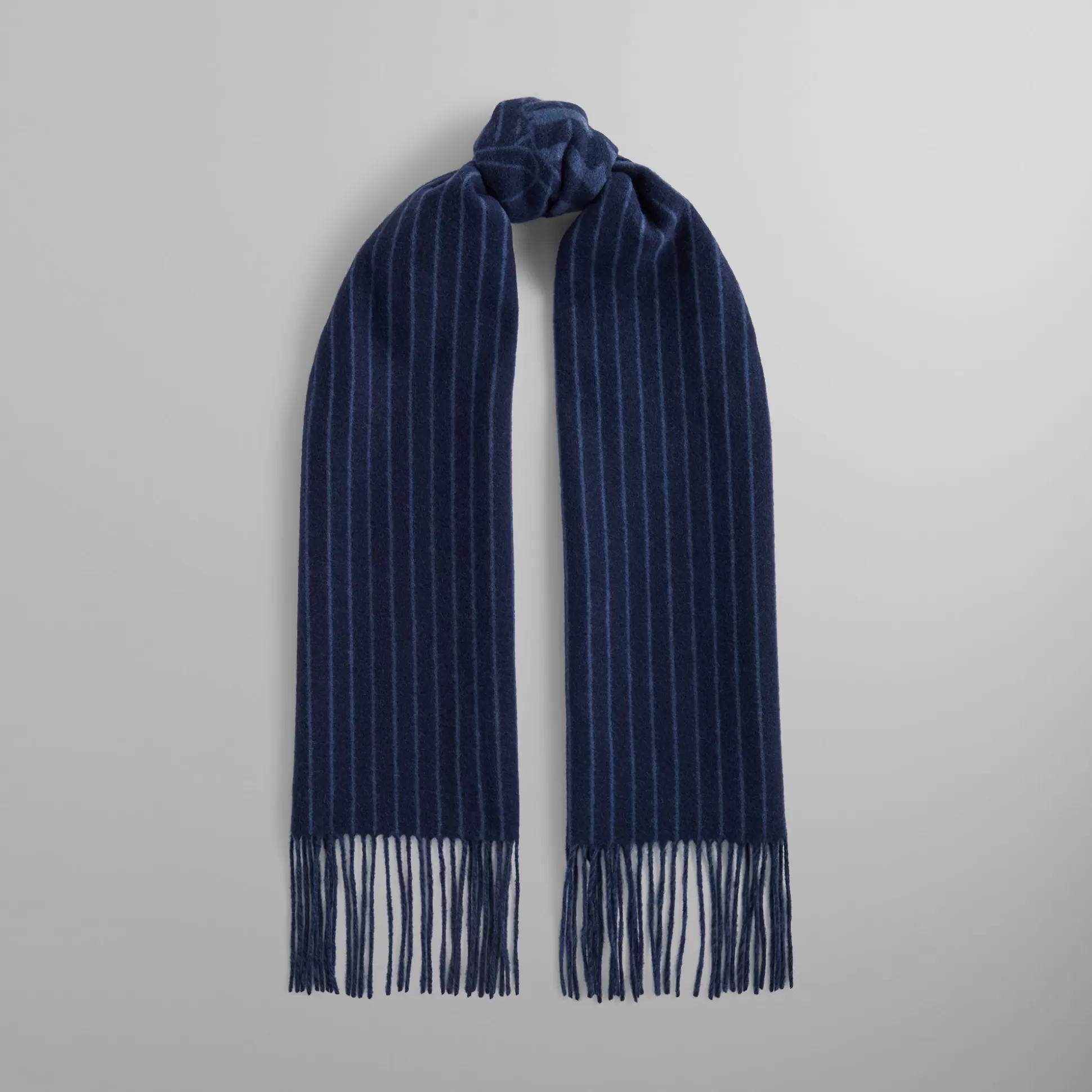 Fashion Kith for the New York Knicks Pinstripe Jacquard Scarf Nocturnal