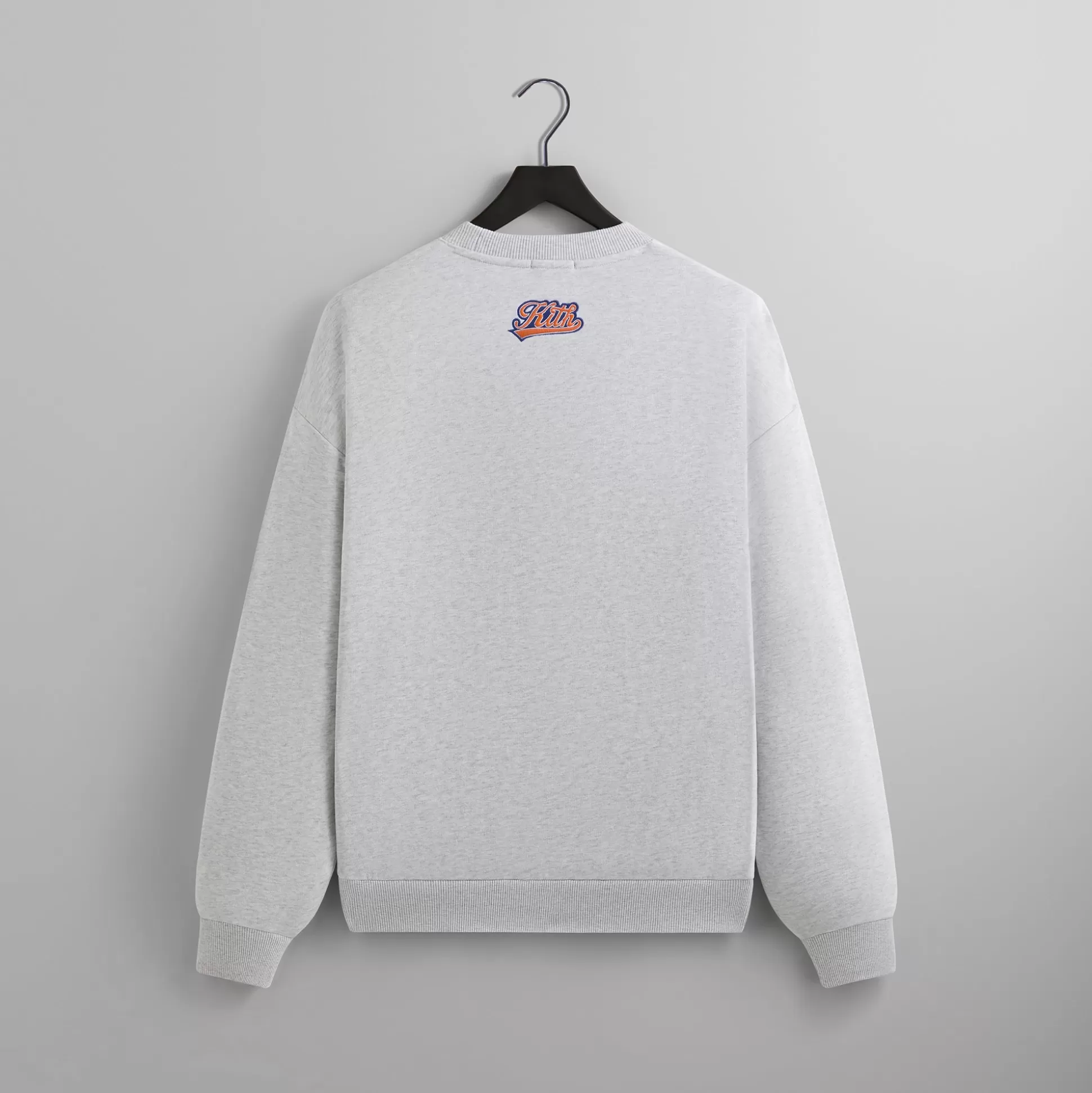 Clearance Kith for the New York Knicks Script Vintage Nelson Crewneck Light Heather Grey