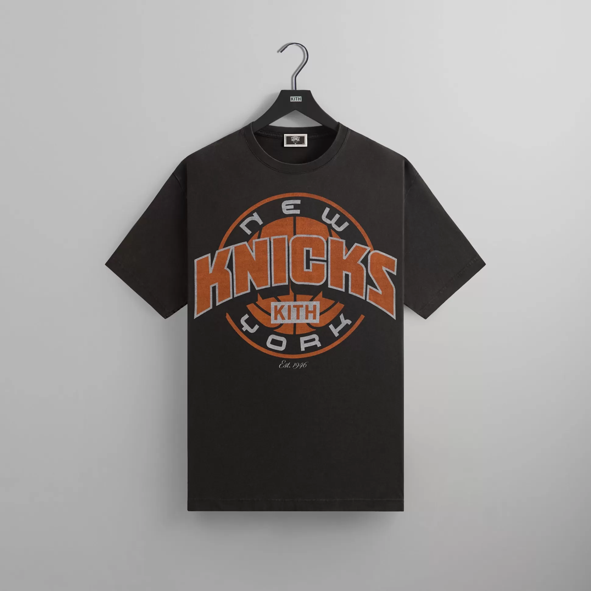 Discount Kith for the New York Knicks Showtime Vintage Tee Black