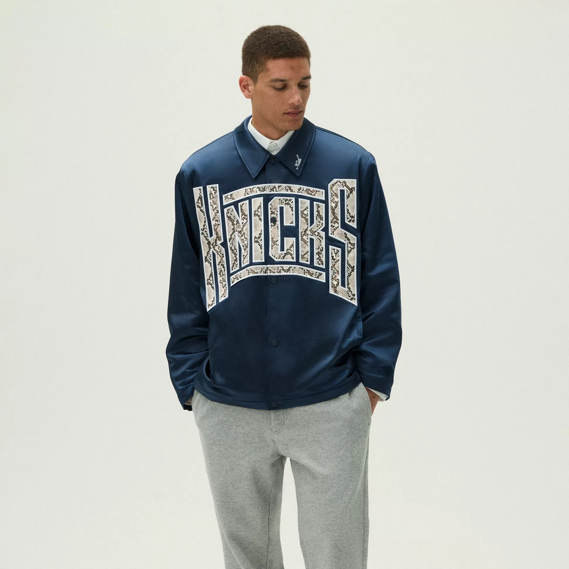 New Kith for the New York Knicks Snap Front Coaches Jacket Nocturnal