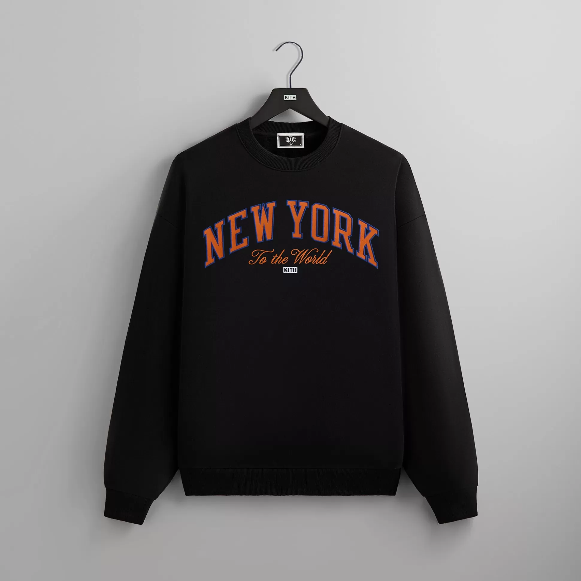 New Kith for the New York Knicks Vintage Nelson Crewneck Black