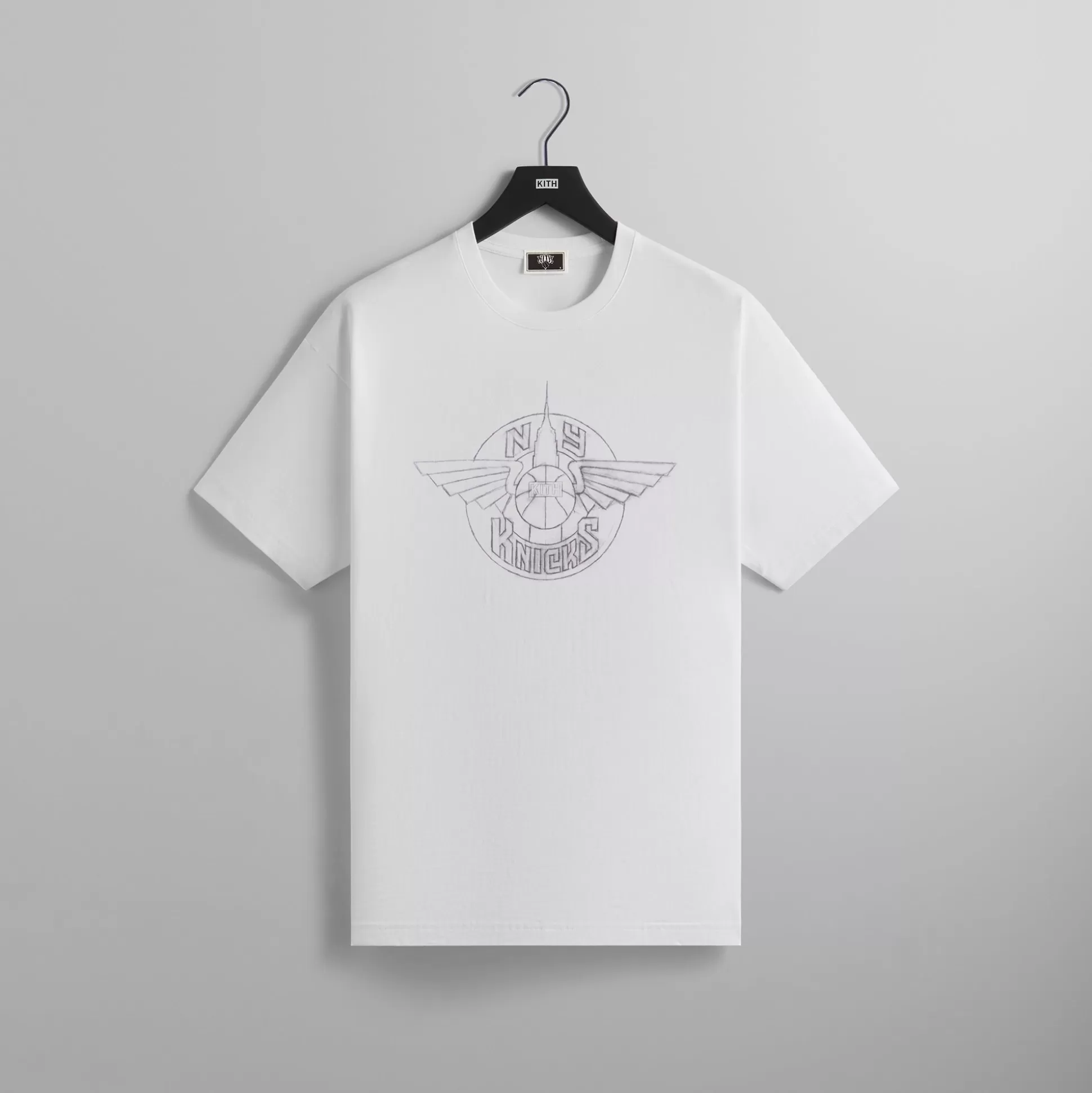 Clearance Kith for the New York Knicks Wingman Sketch Vintage Tee White