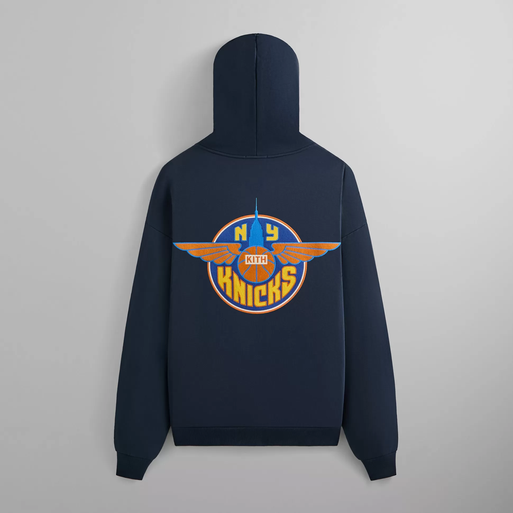 Cheap Kith for the New York Knicks Wingman Vintage Nelson Hoodie Nocturnal