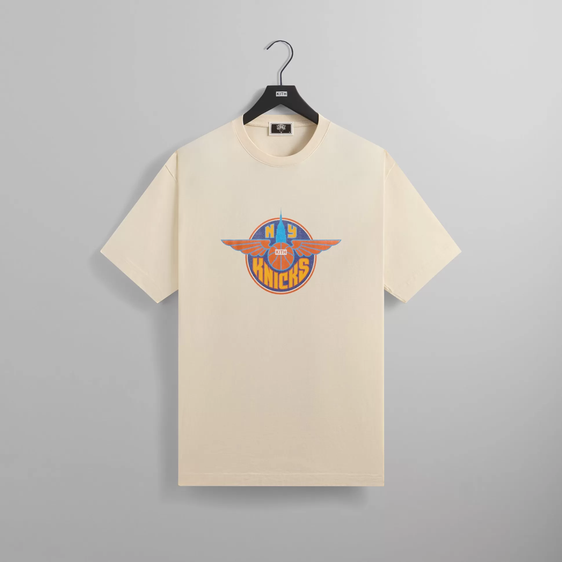 Cheap Kith for the New York Knicks Wingman Vintage Tee Sandrift