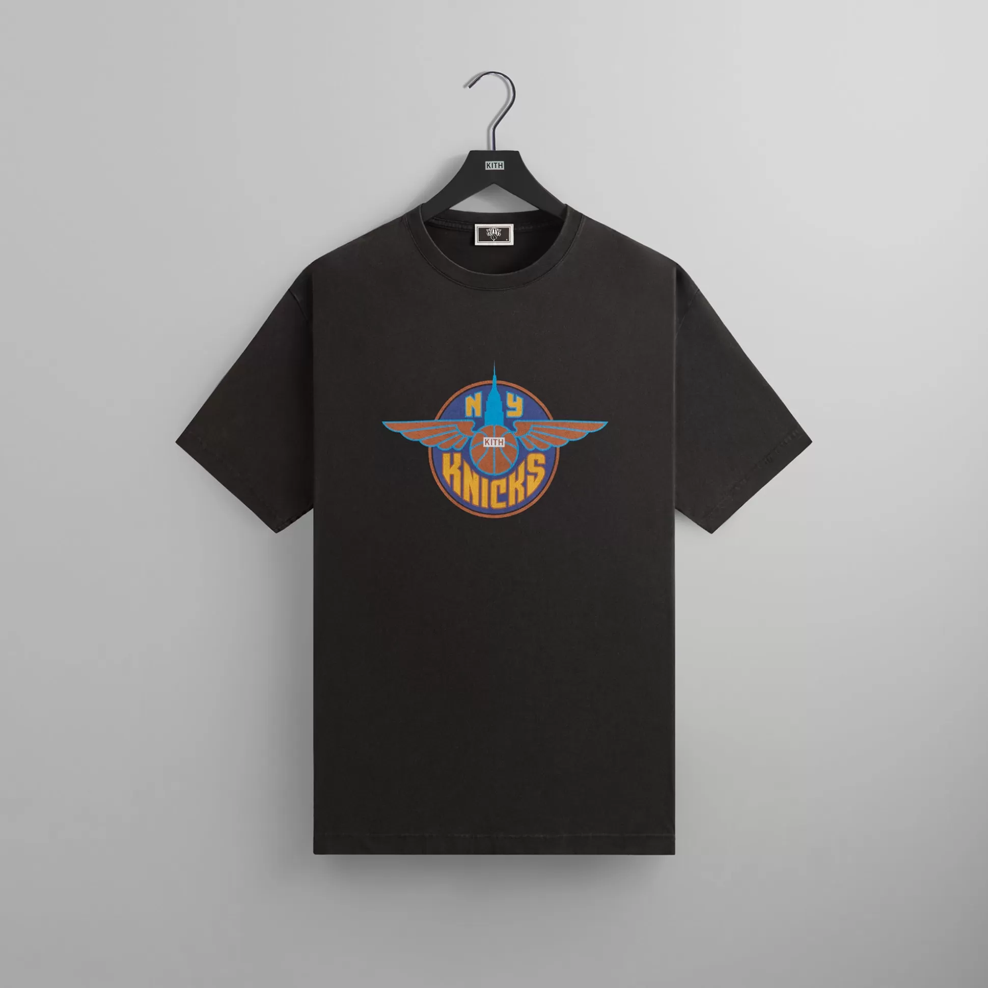 Cheap Kith for the New York Knicks Wingman Vintage Tee Black