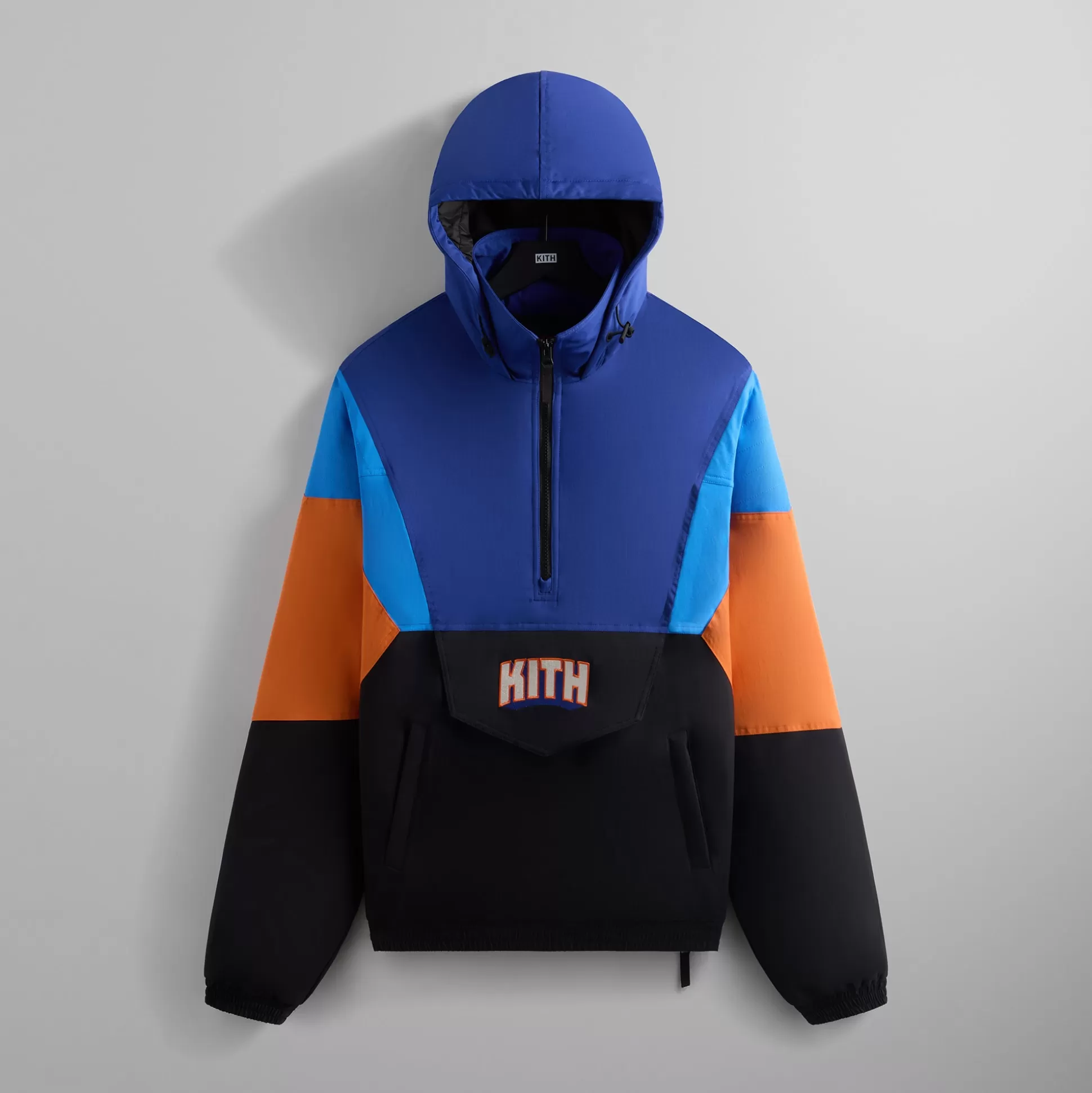 Clearance Kith for the New York Knicks Wings Quarter Zip Anorak Black