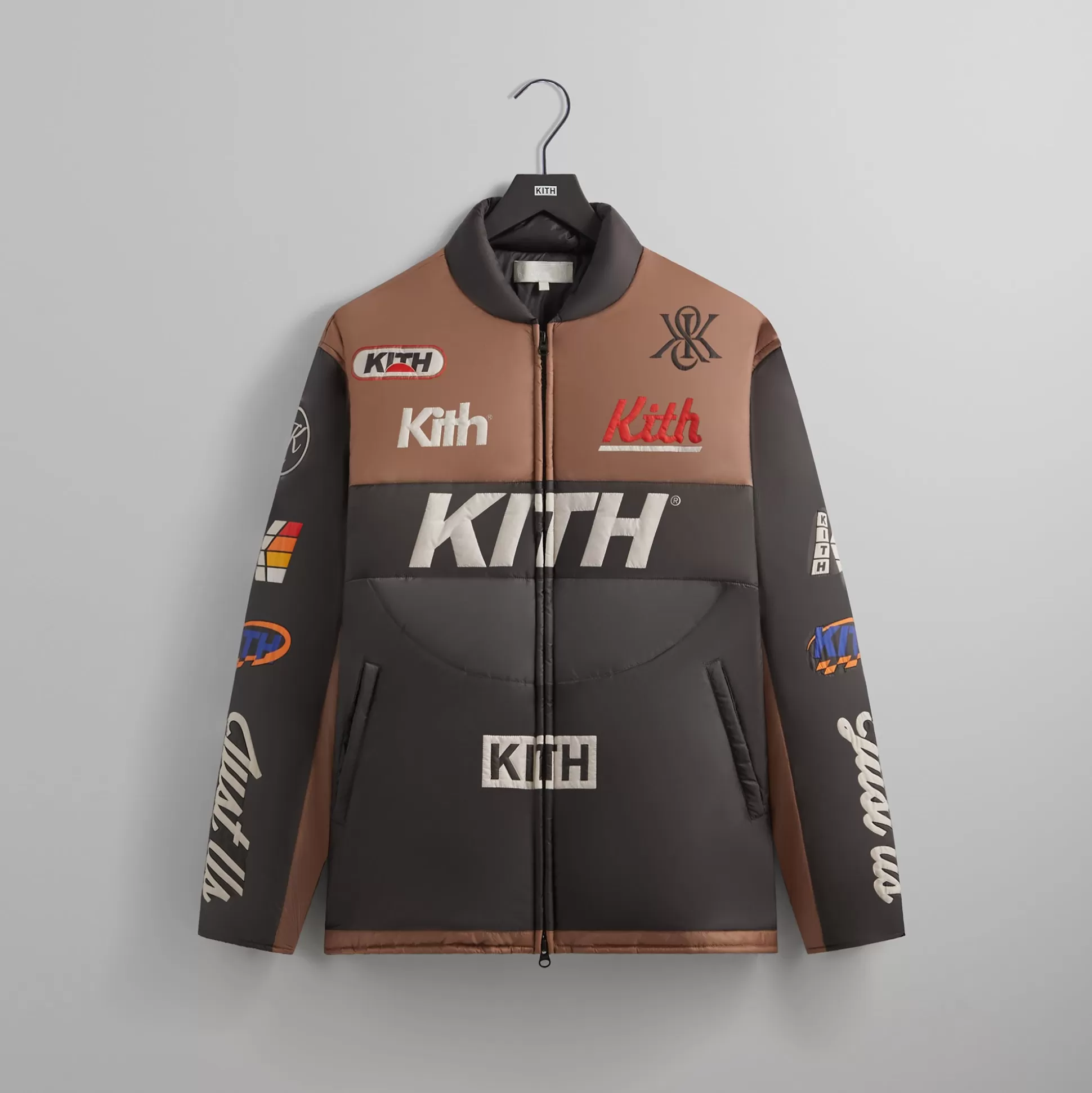 Fashion Kith Full Zip Brixton Puffed Shirt Jacket Yuma