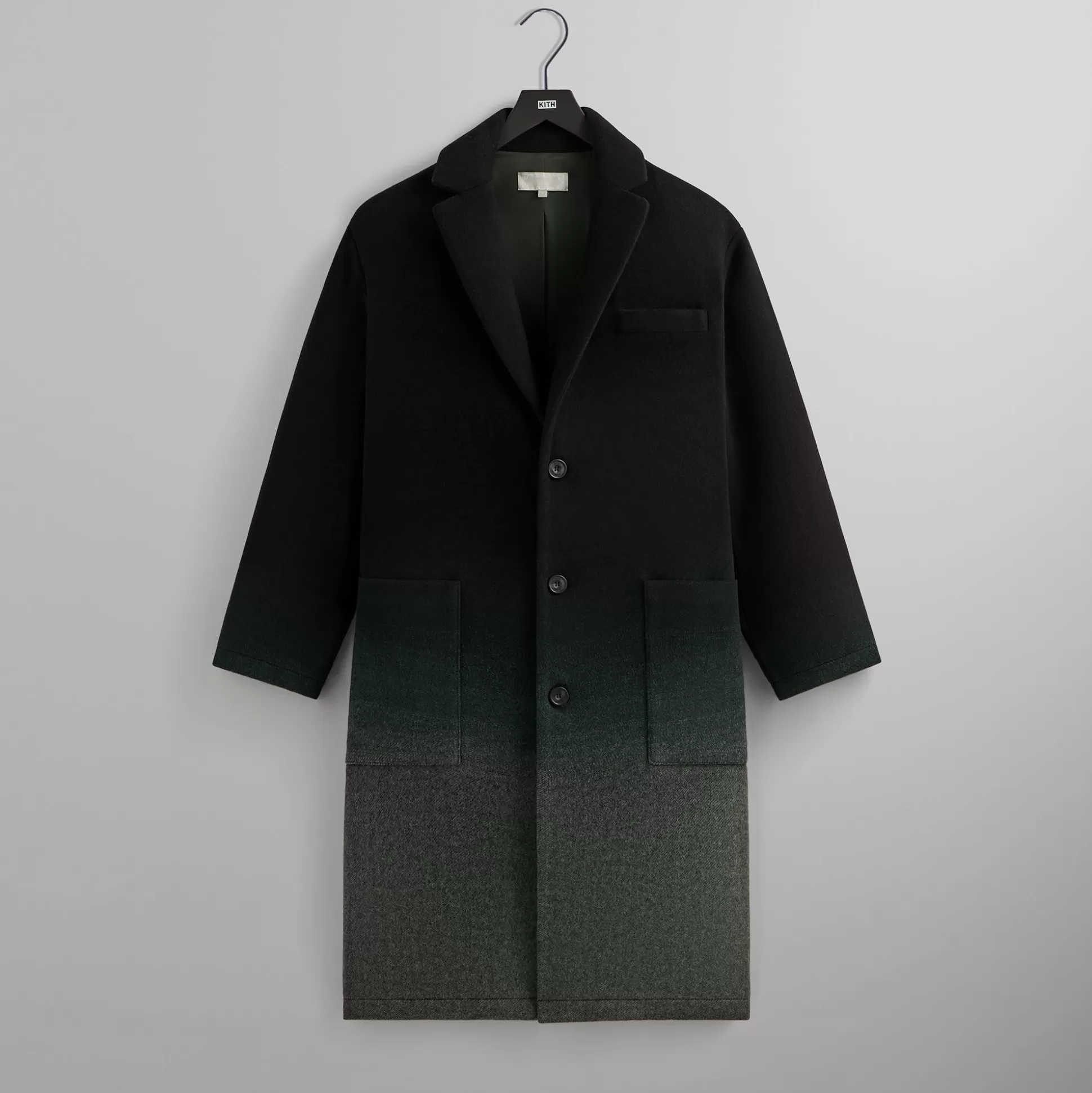 Discount Kith Gradient Wool Bergen Coat Chronicle