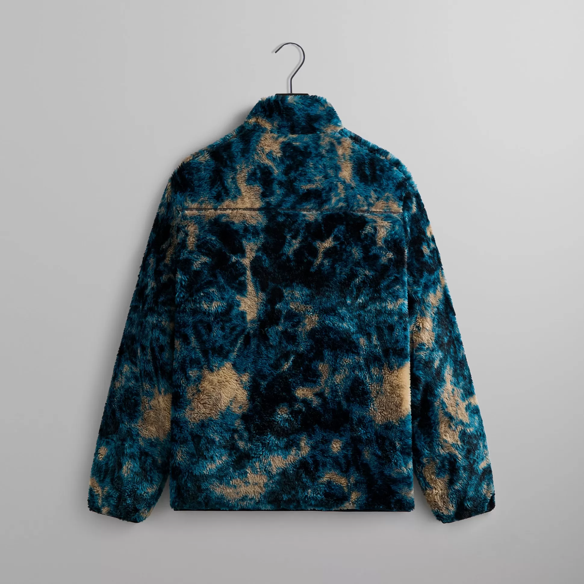 Fashion Kith Ice Dye Harper Vintage Sherpa Full Zip Jacket Indigo