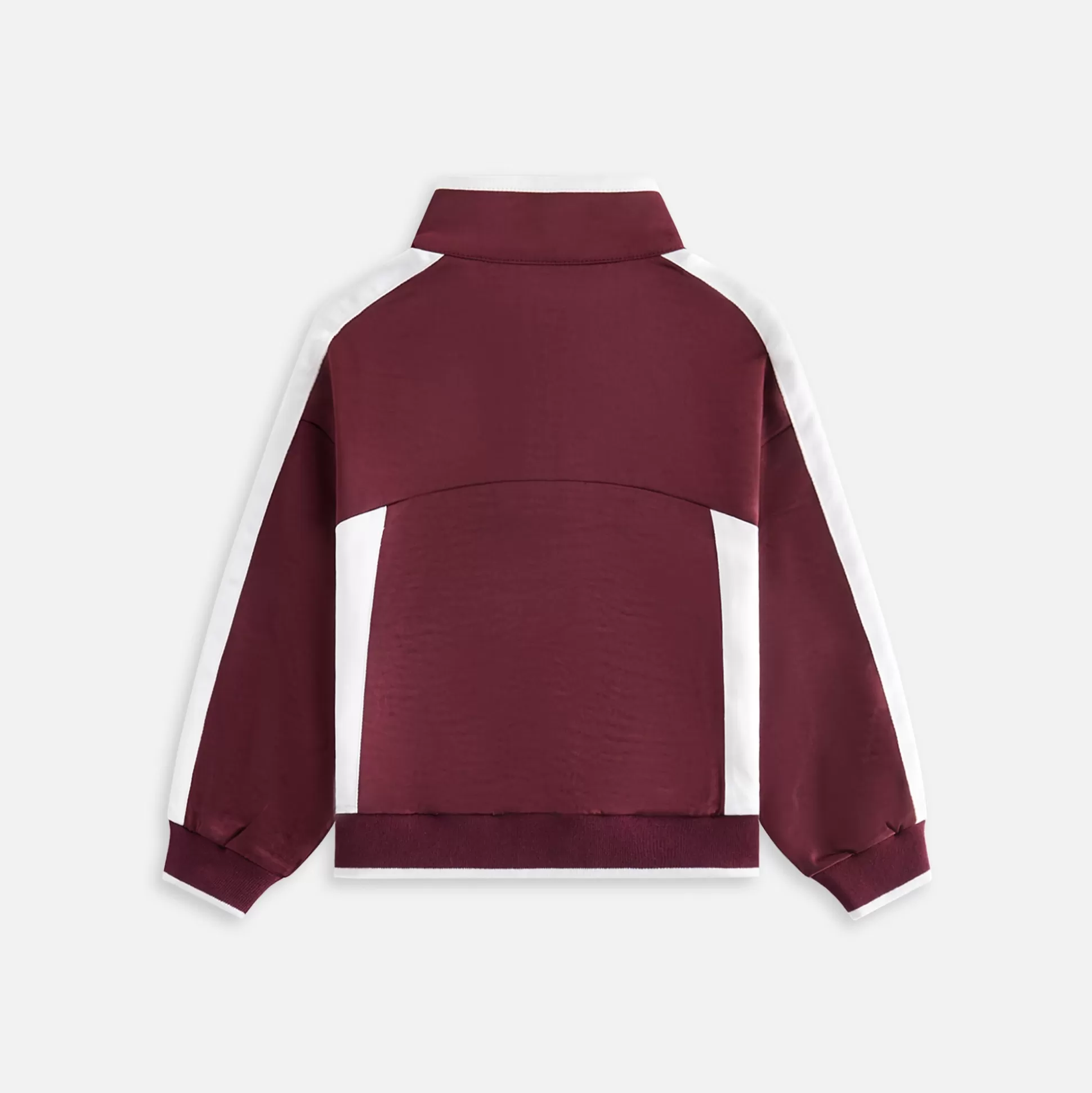 Cheap Kith Kids Blocked Satin Track Quarter Zip Magma