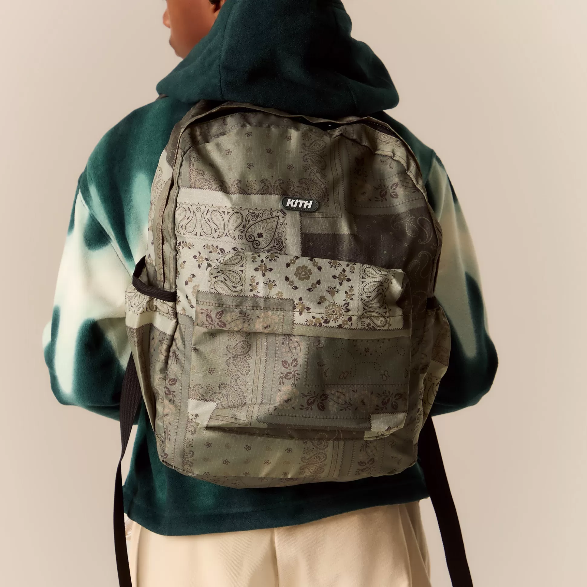 Shop Kith Kids Classic Paisley Backpack Taiga