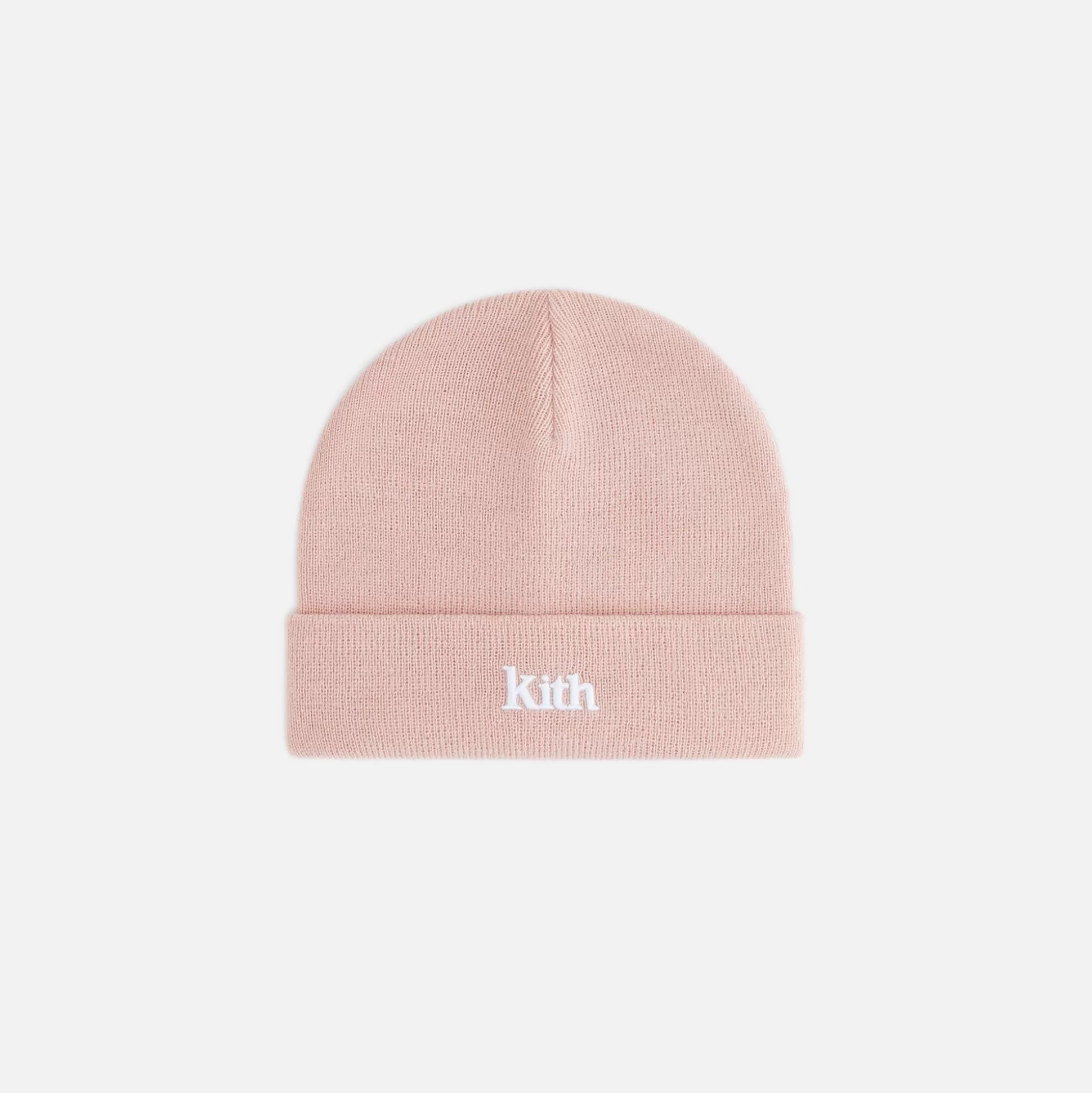 Cheap Kith Kids Classic Serif Logo Beanie Rose