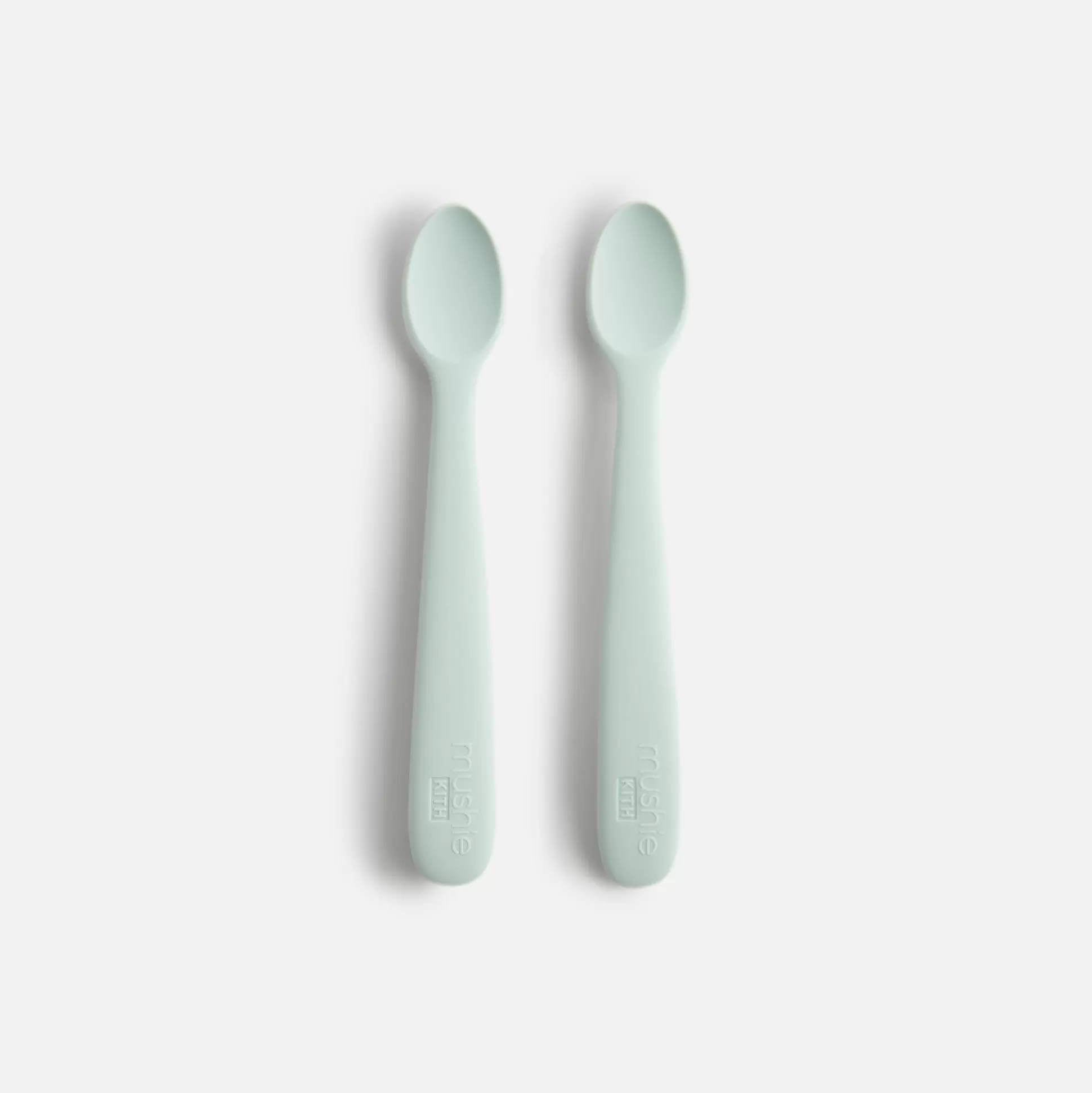 Outlet Kith Kids for Mushie Silicone Feeding Spoon 2 Pack Helium