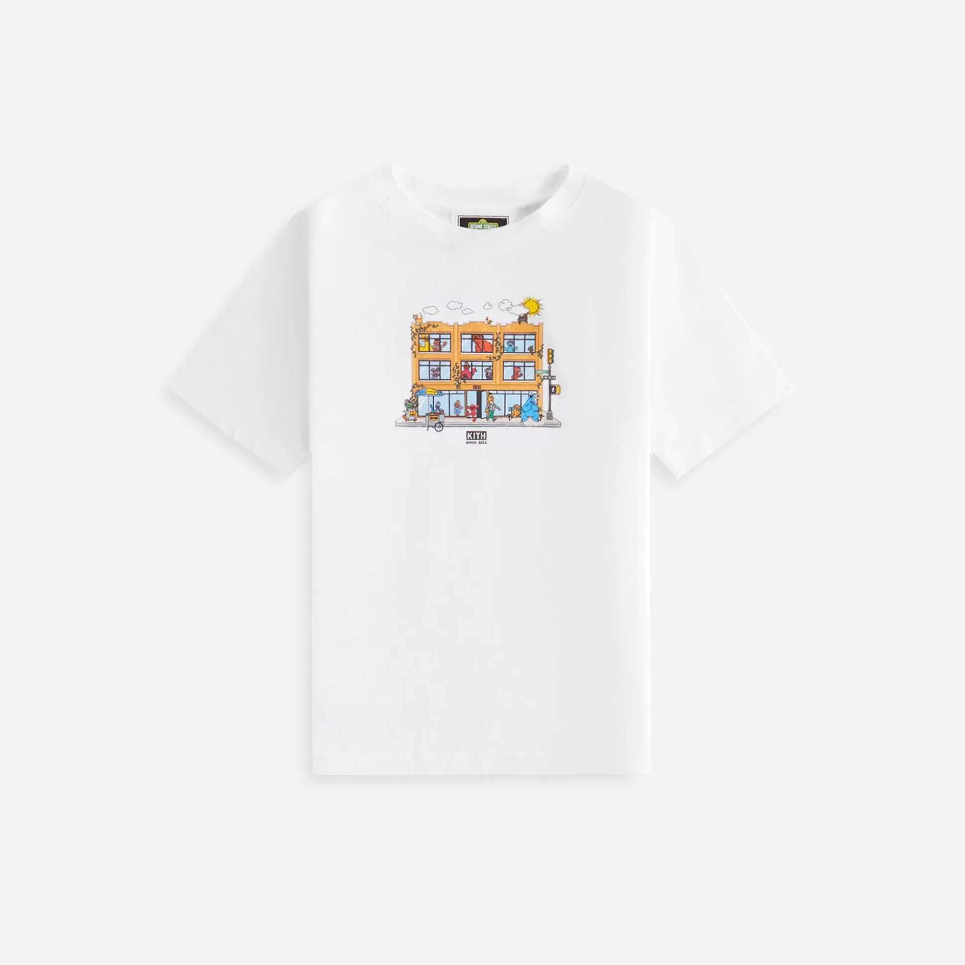 Best Sale Kith Kids for Sesame Street Store Tee White