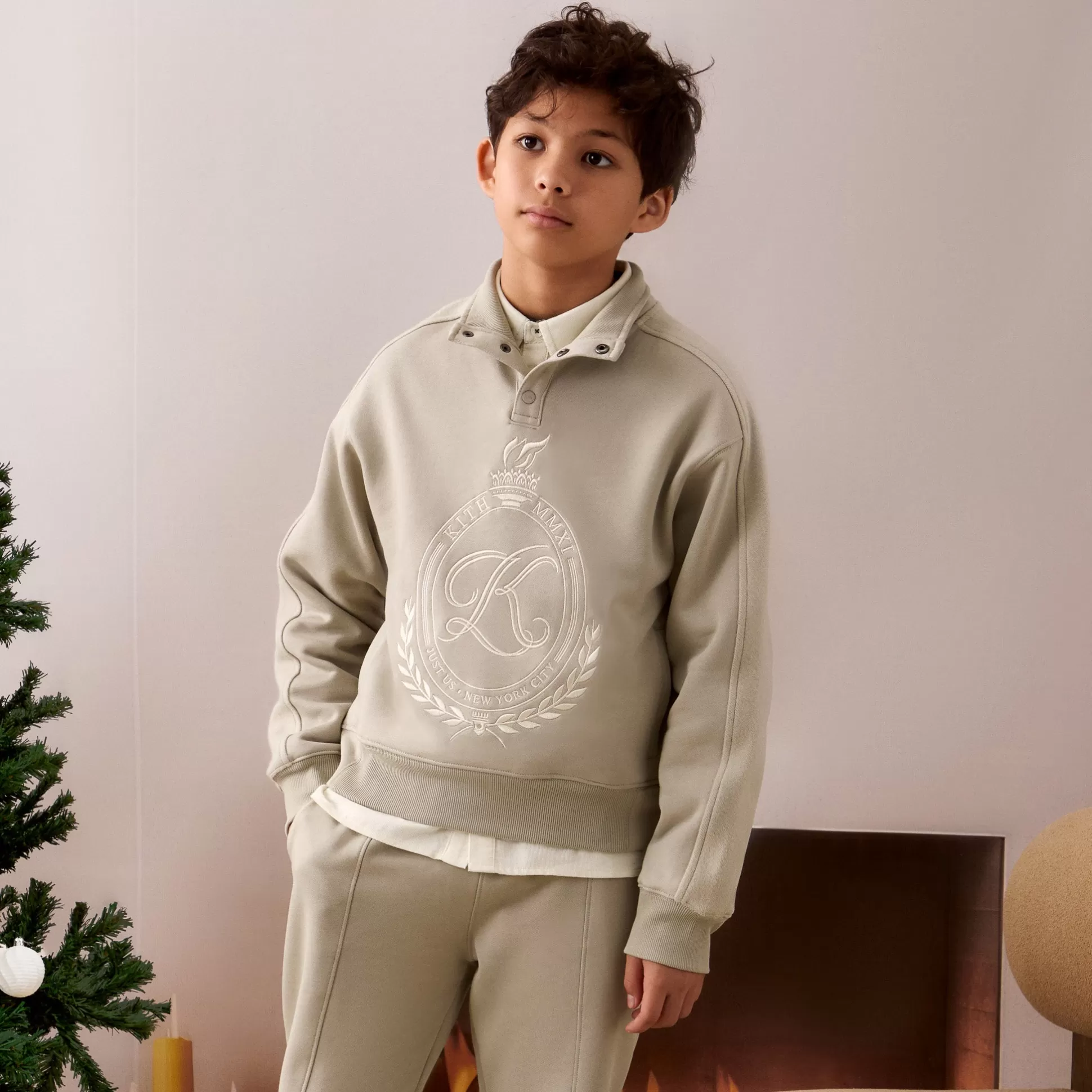 Fashion Kith Kids Hunter Pullover Plaster