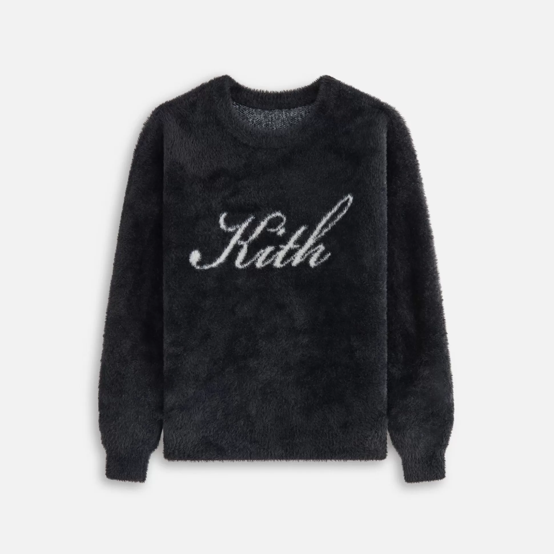 Flash Sale Kith Kids Mohair Script Logo Crewneck Black