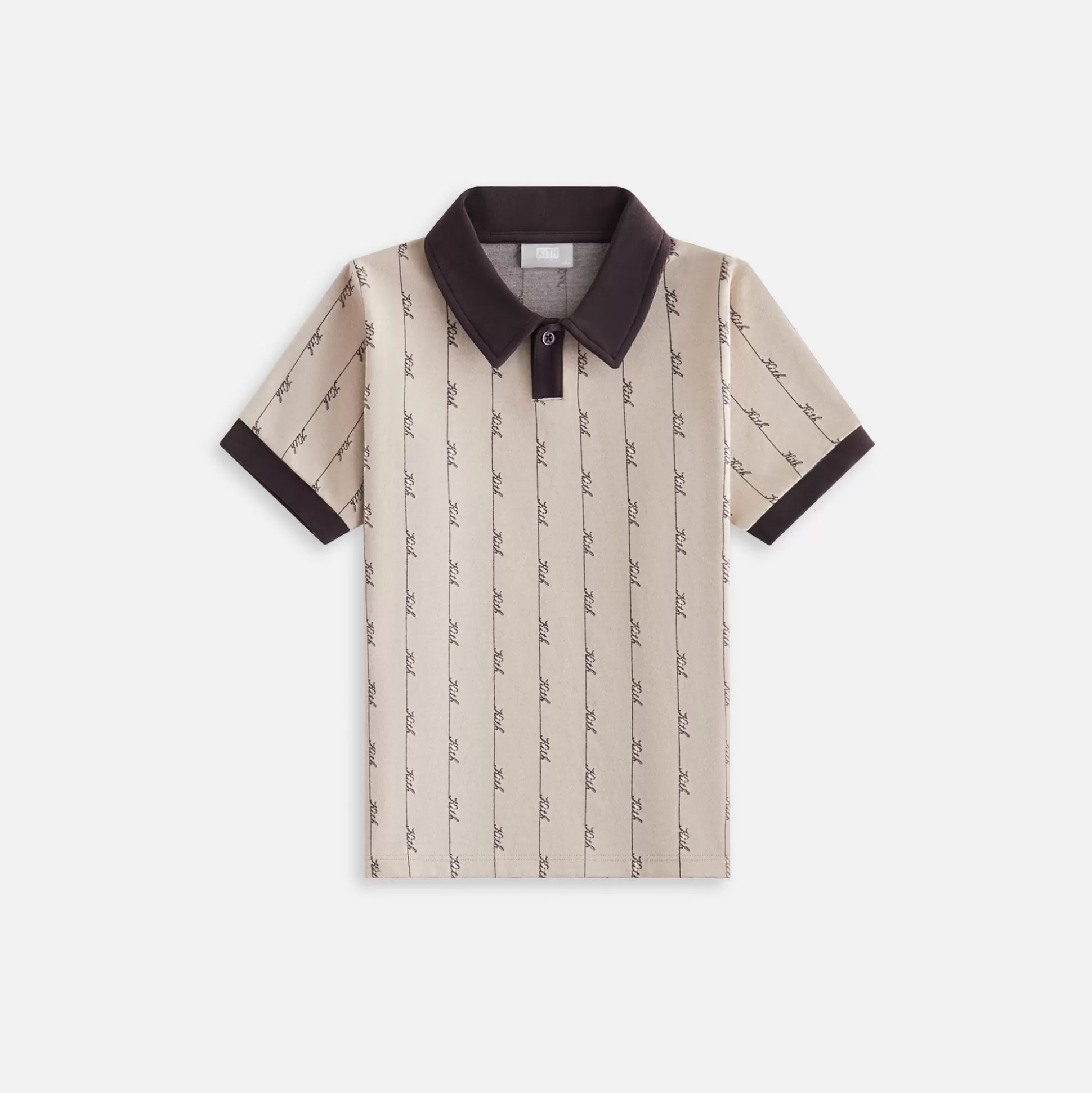 Discount Kith Kids Monogram Script Polo Canvas