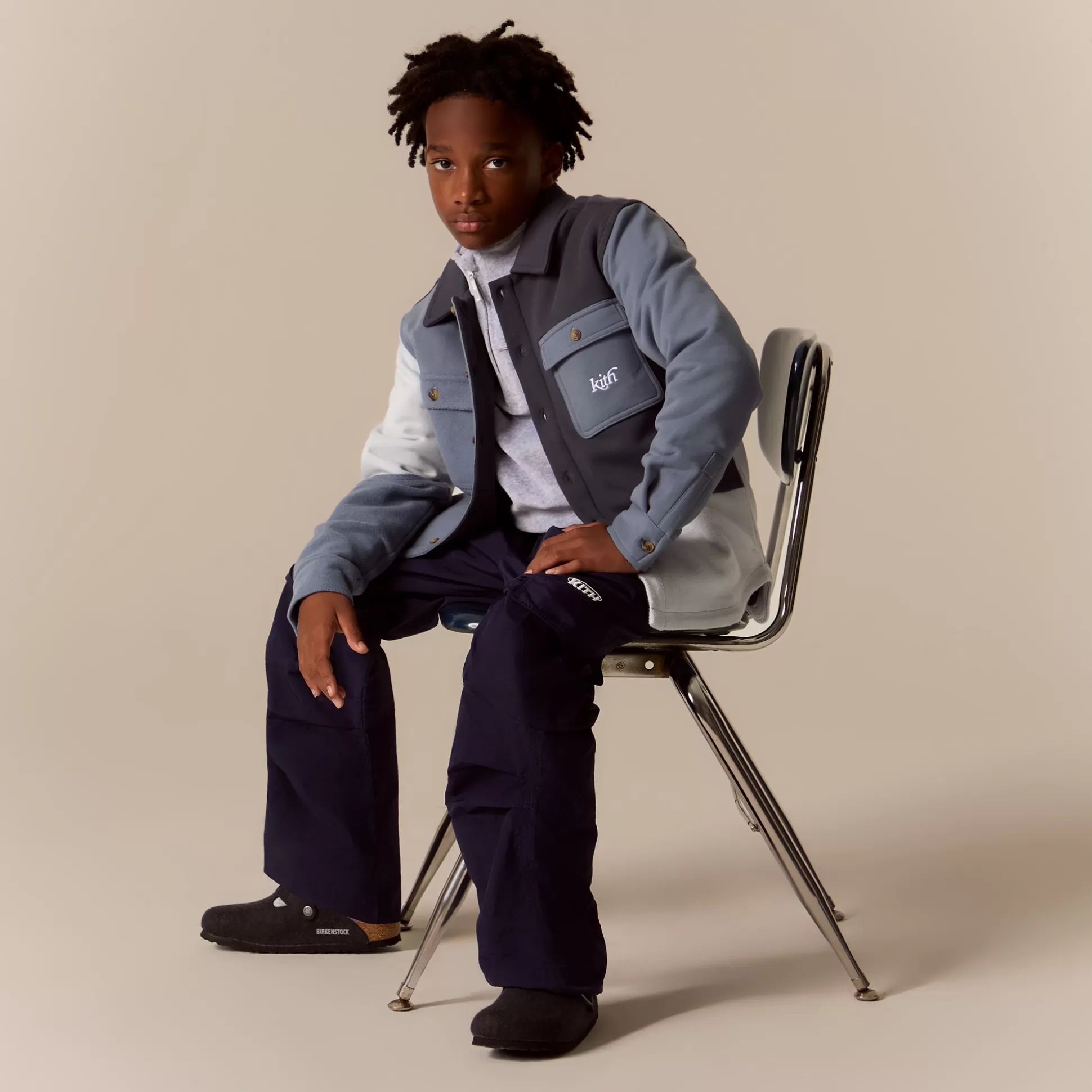 Shop Kith Kids Pieced Nelson Pant Nocturnal