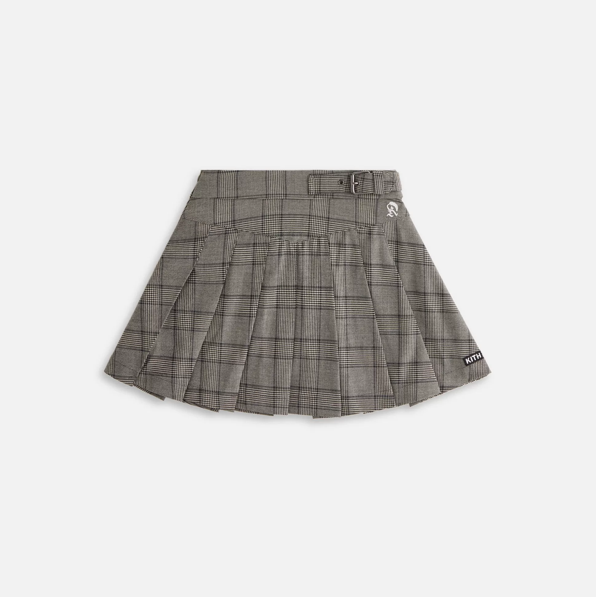 Best Sale Kith Kids Plaid Pleated Skirt Fin