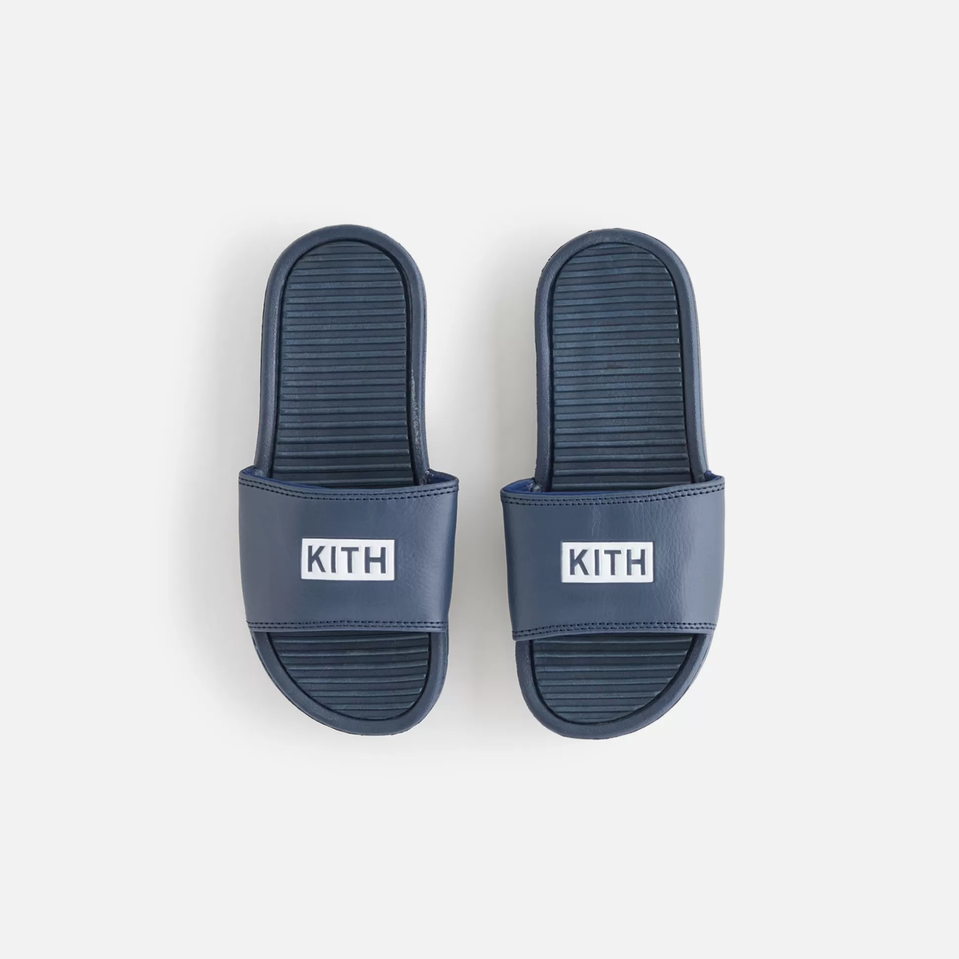 Online Kith Kids Slides Navy