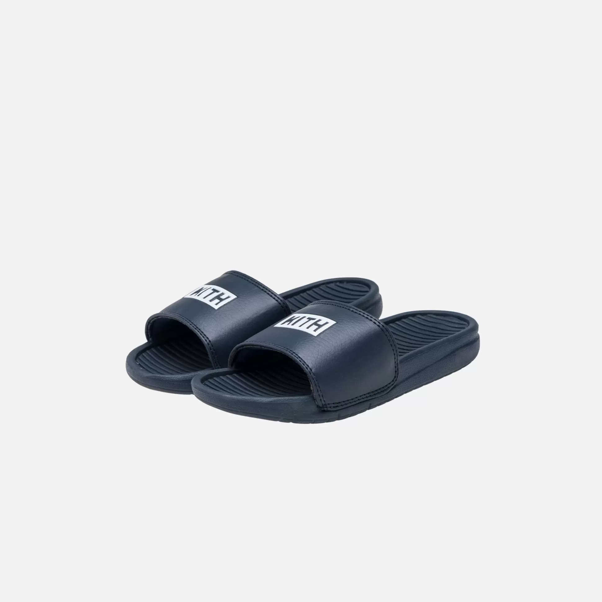 Online Kith Kids Slides Navy