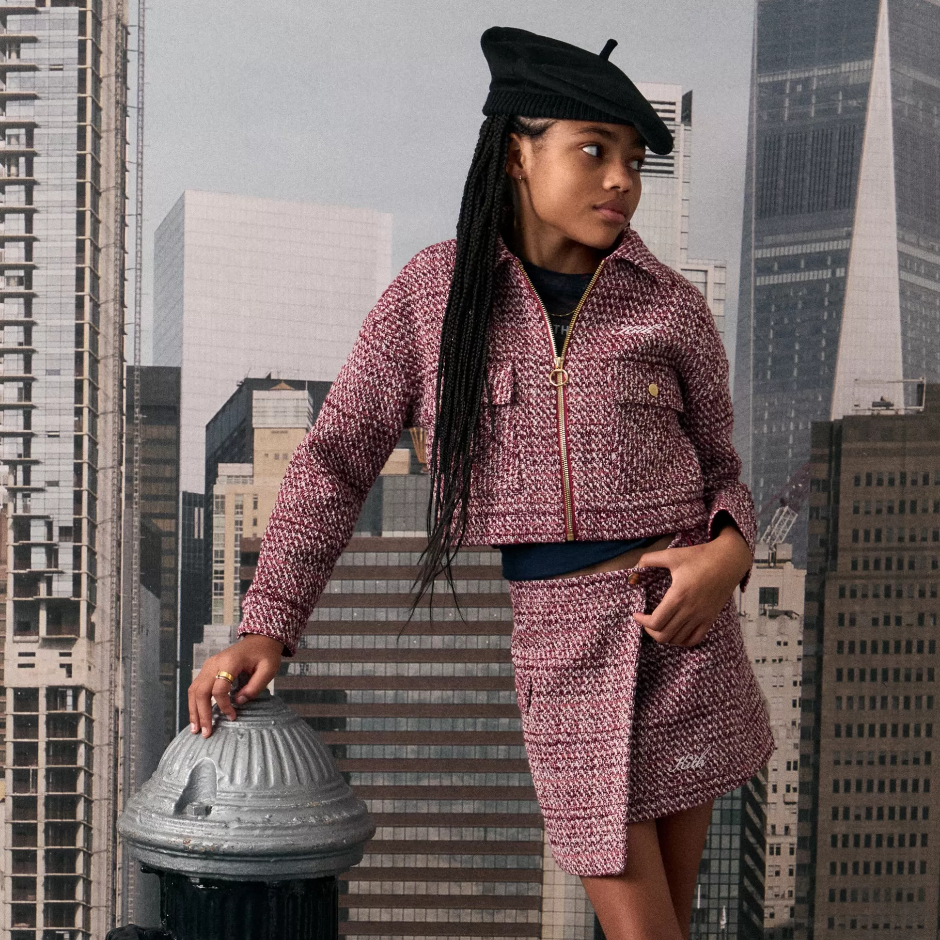 Store Kith Kids Tweed Phoebe Skirt Allure