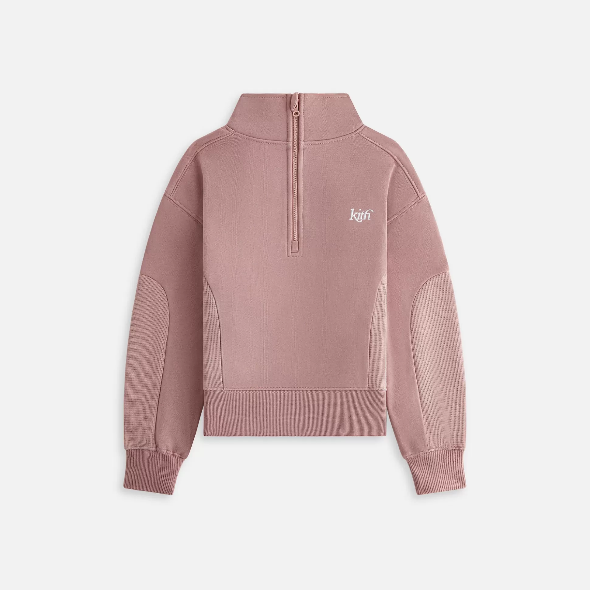 Hot Kith Kids Velour Hunter Quarter Zip Dusty Quartz