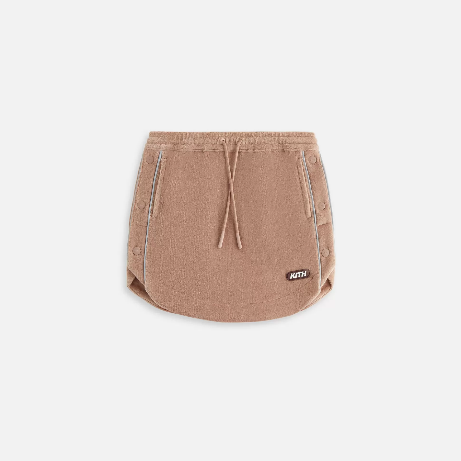 Hot Kith Kids Velour Track Skirt Morganite